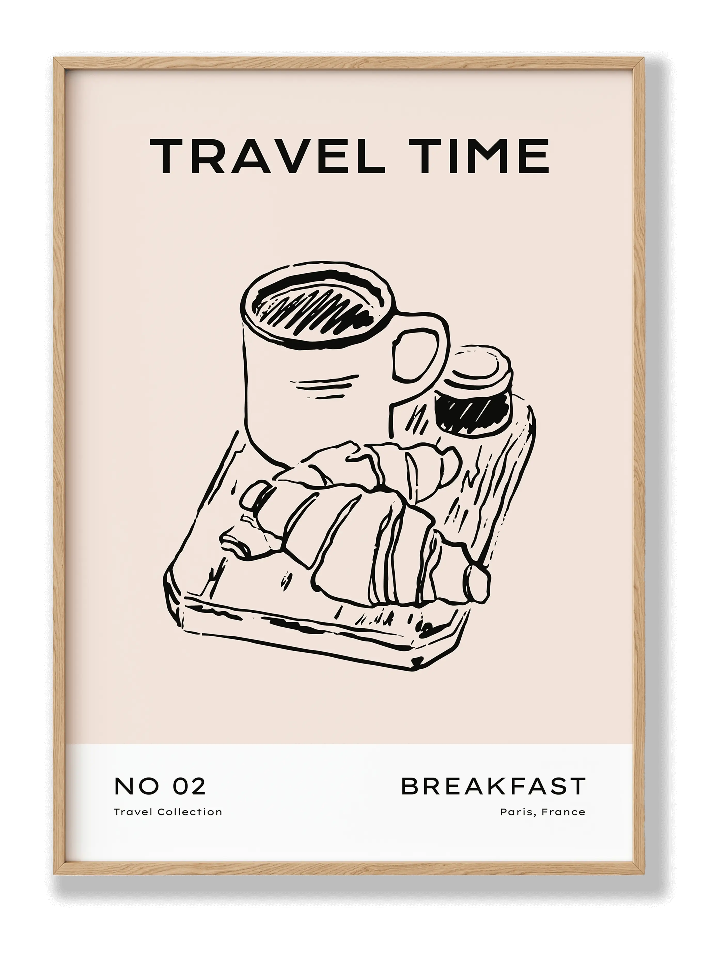 Breakfast In Paris Poster