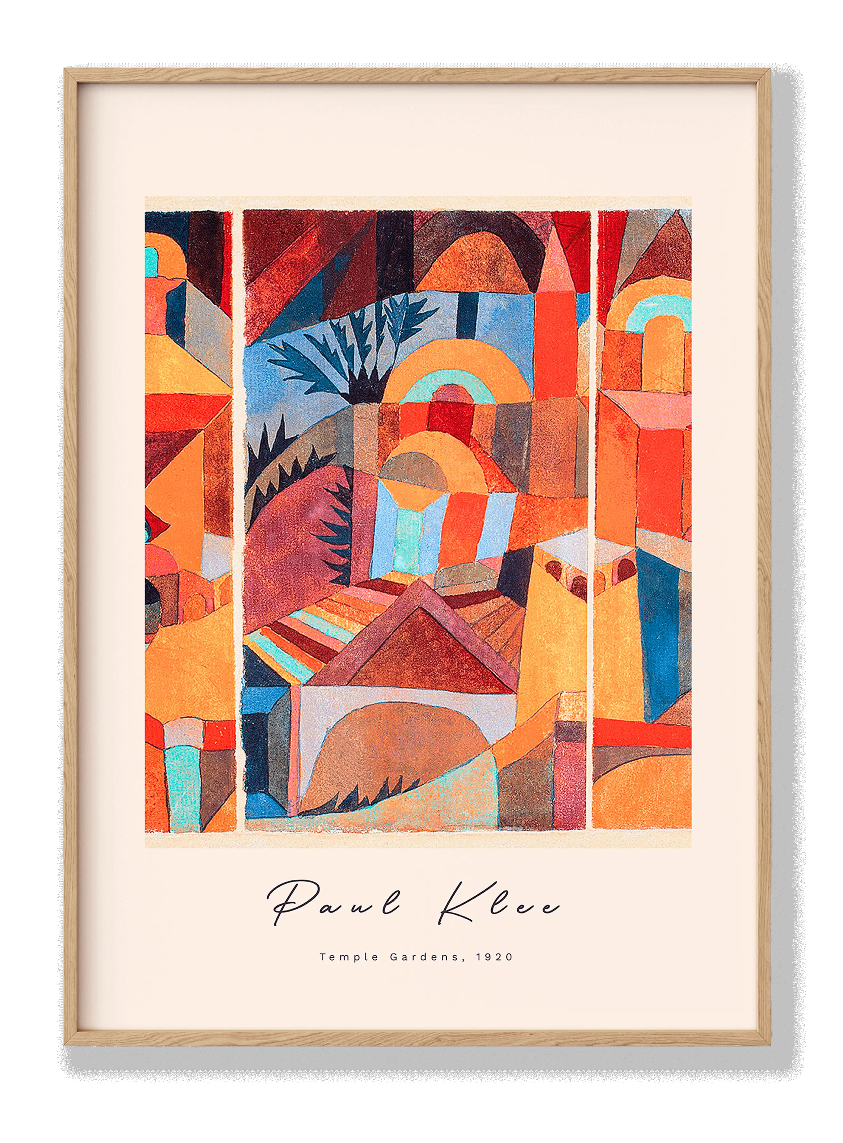 Paul Klee - Temple Garden Plakat
