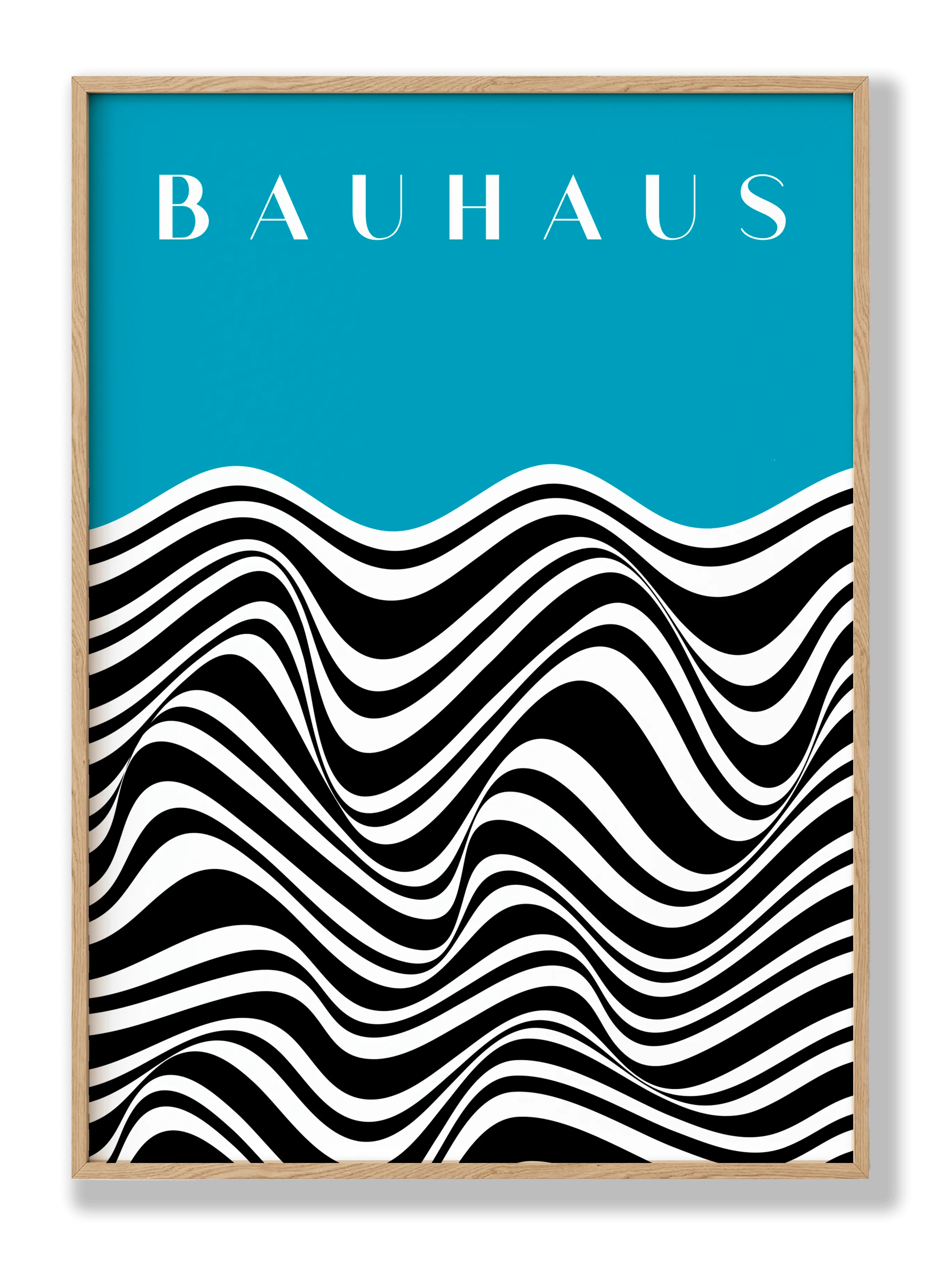 Bauhaus Blaues Zebra Poster