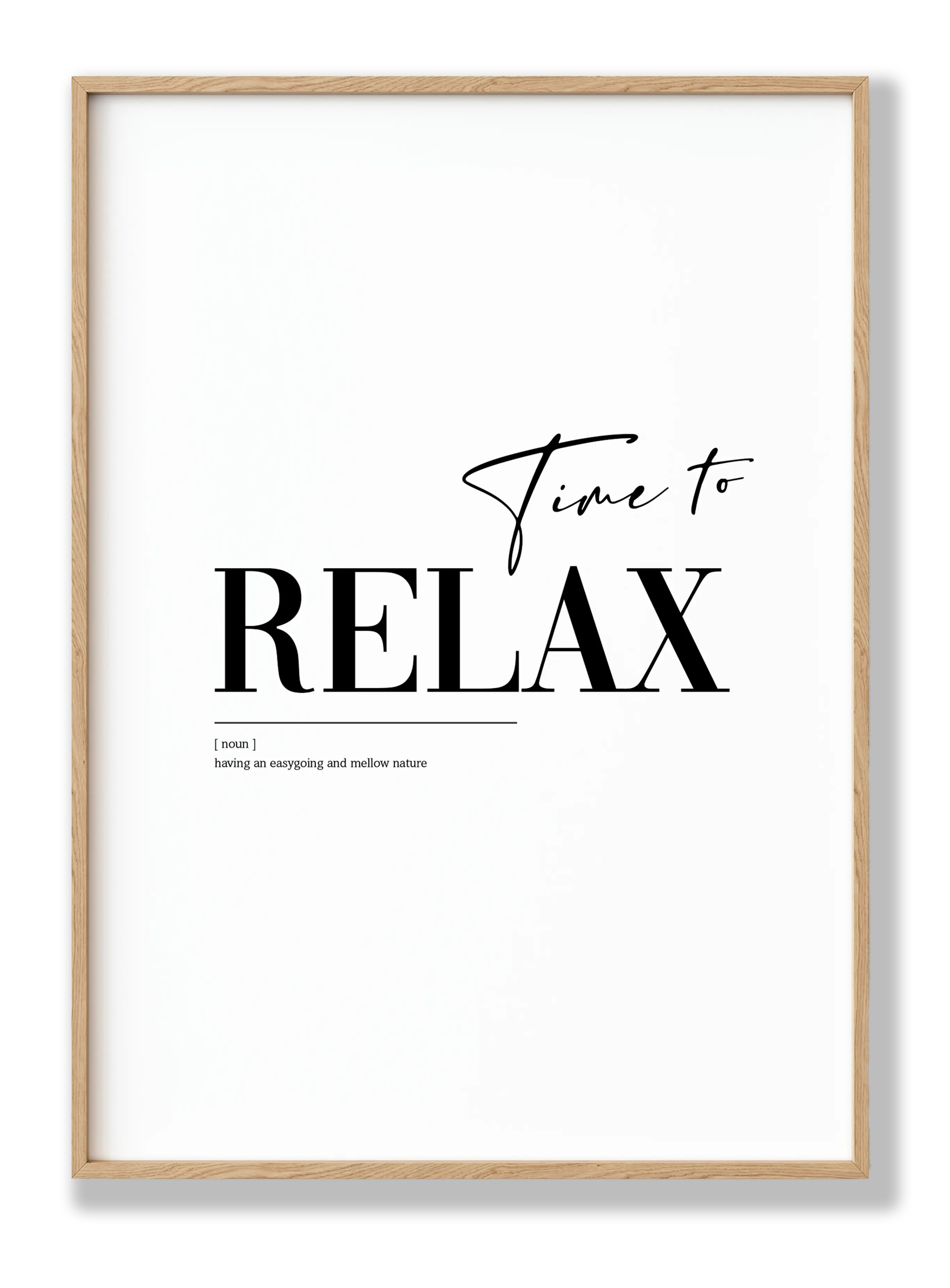 Time to relax Plakat