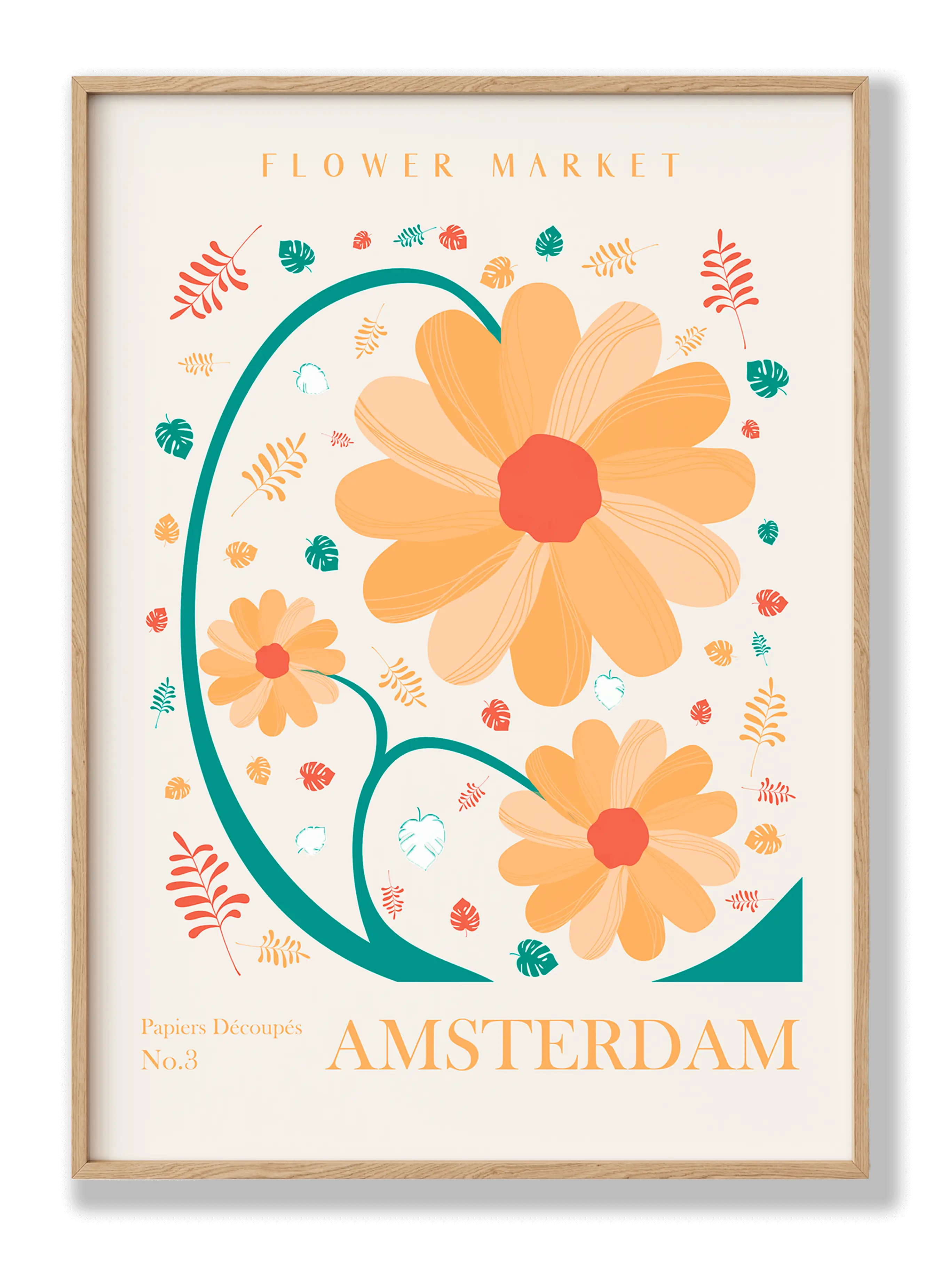 Blumenmarkt Amsterdam Poster