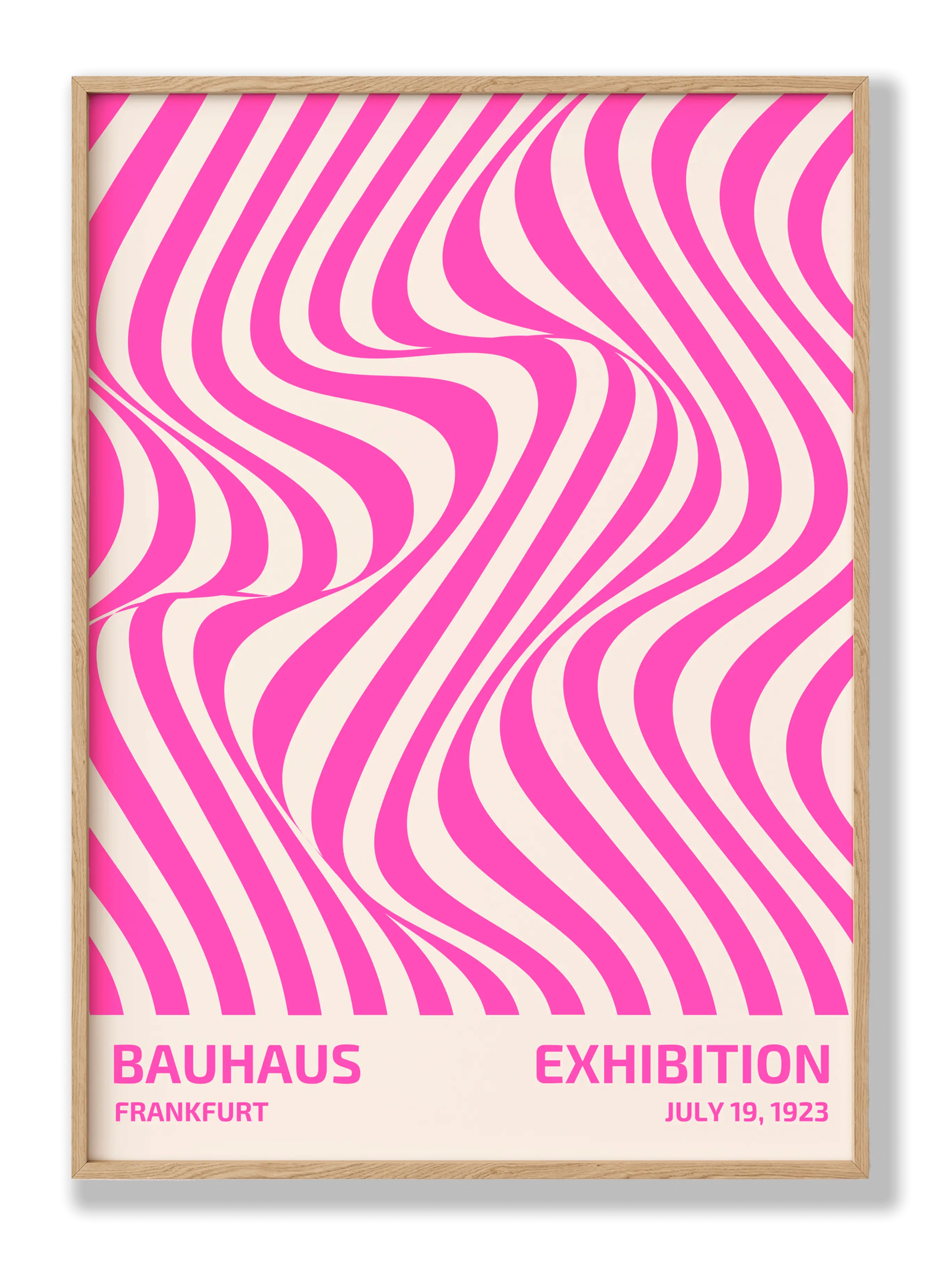 Bauhaus-Pink-Zebra-Poster