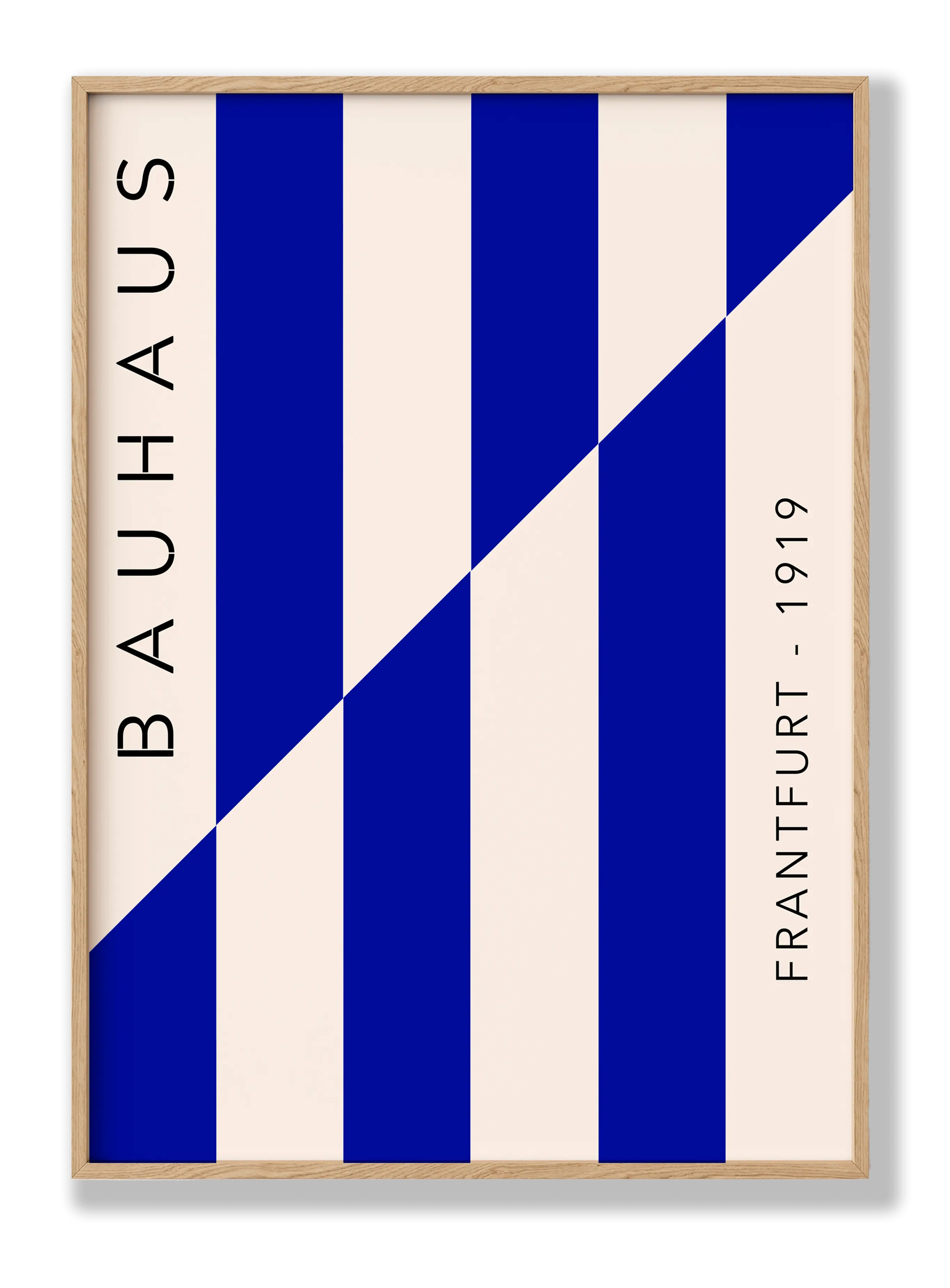 Bauhaus-Umkehrblau Poster