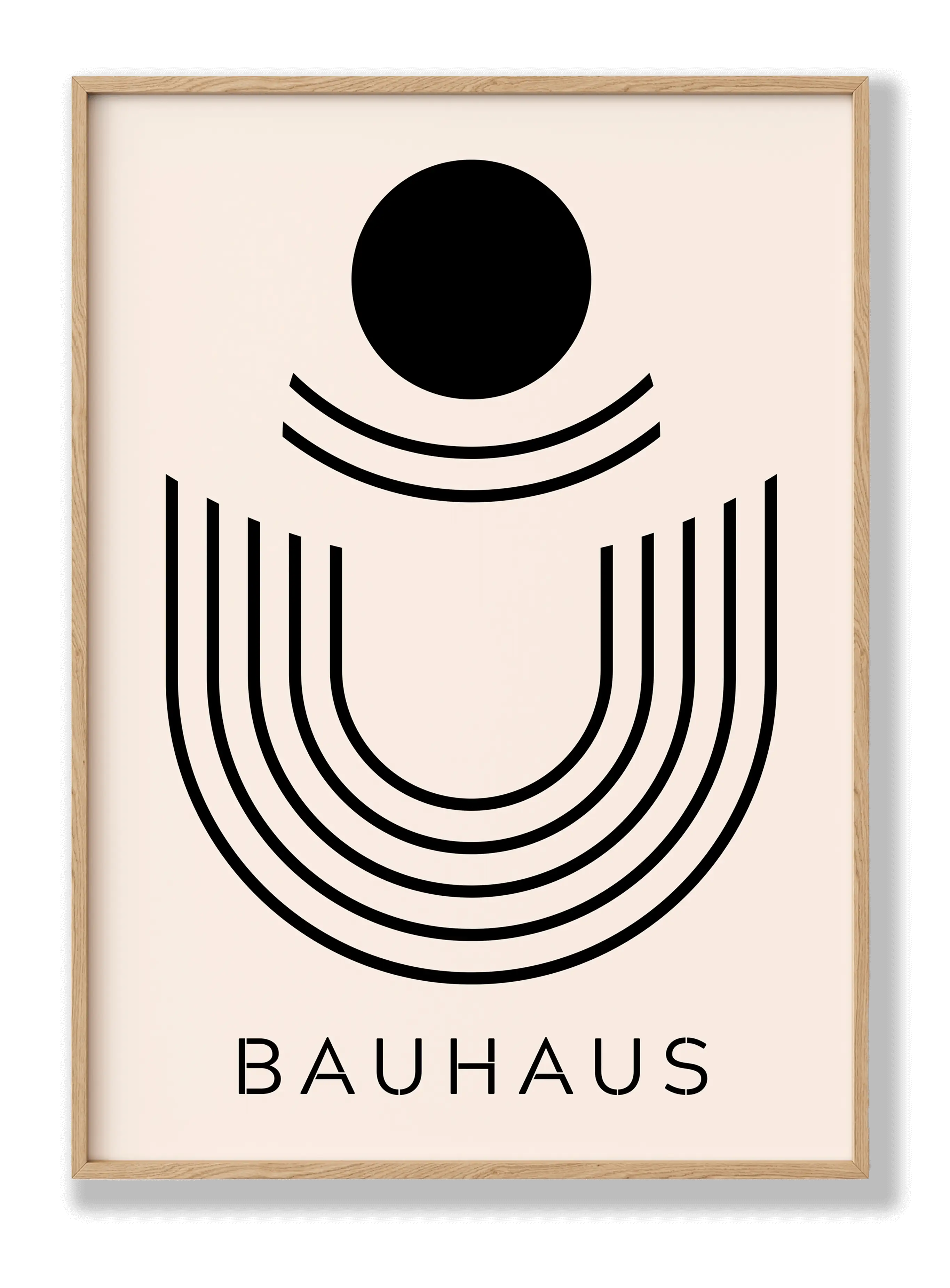 Bauhaus Black Dot Poster