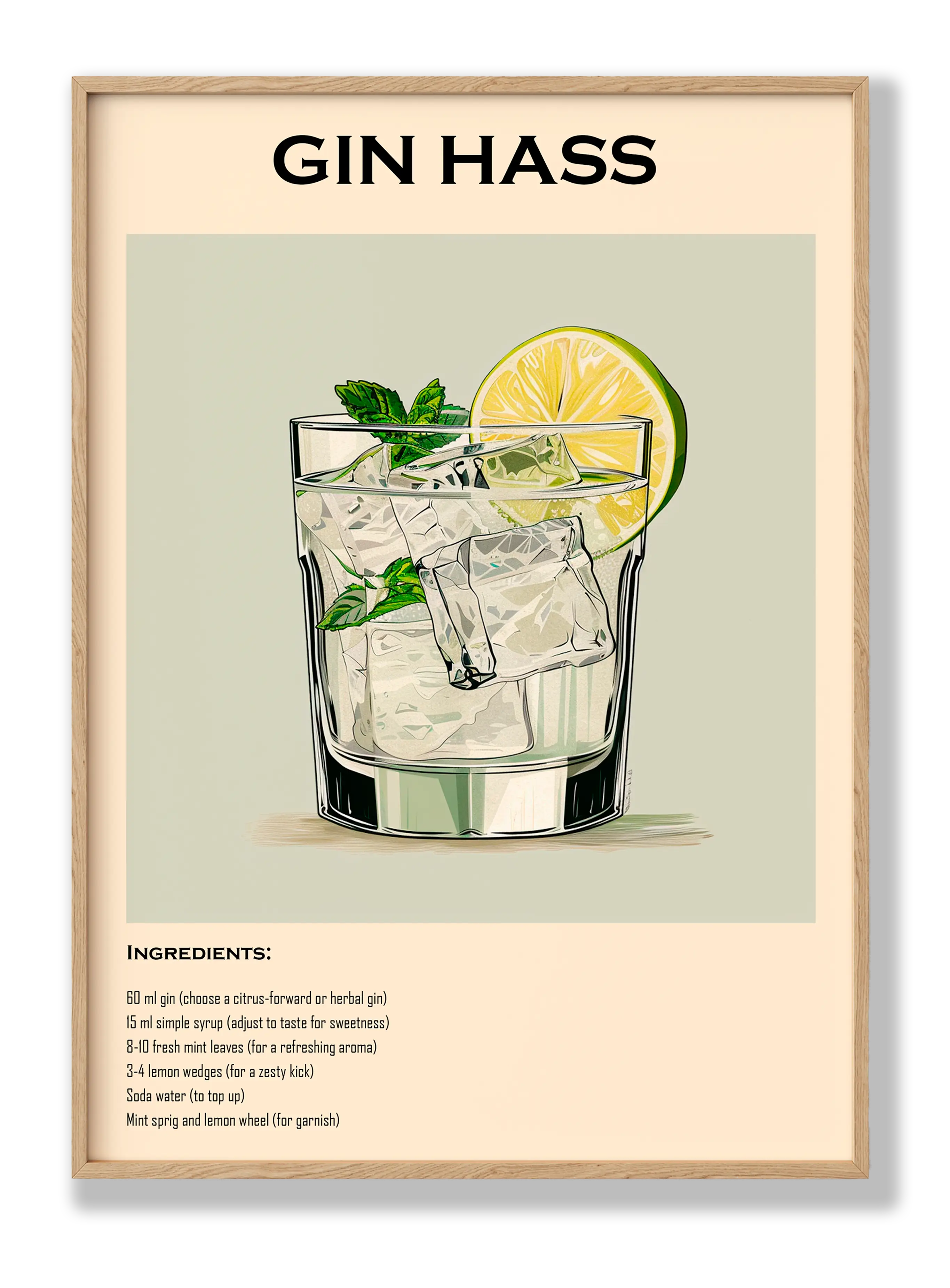 Gin Hass Plakat