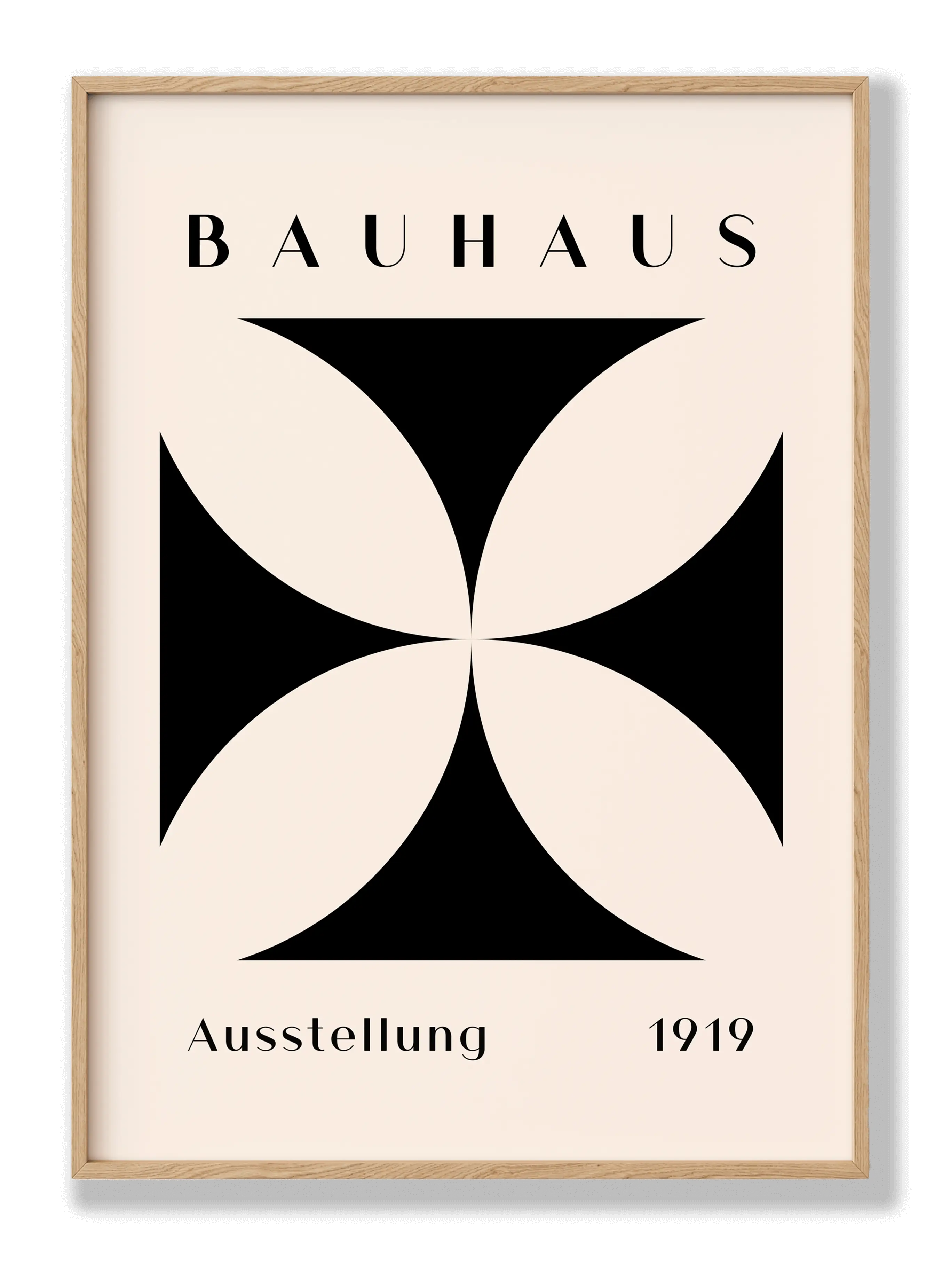 Bauhaus Schwarze Blume Poster
