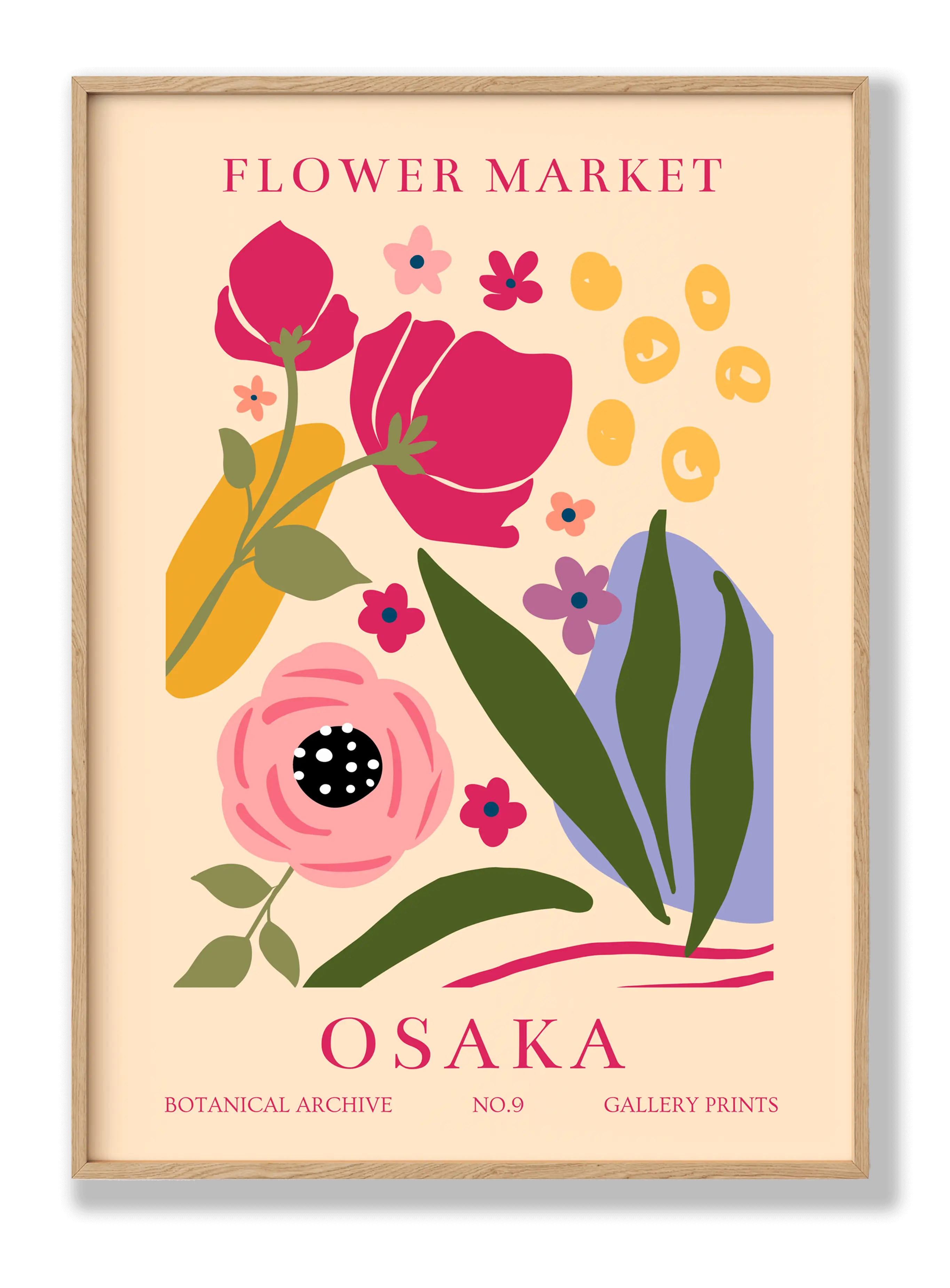 Blumenmarkt Osaka Poster
