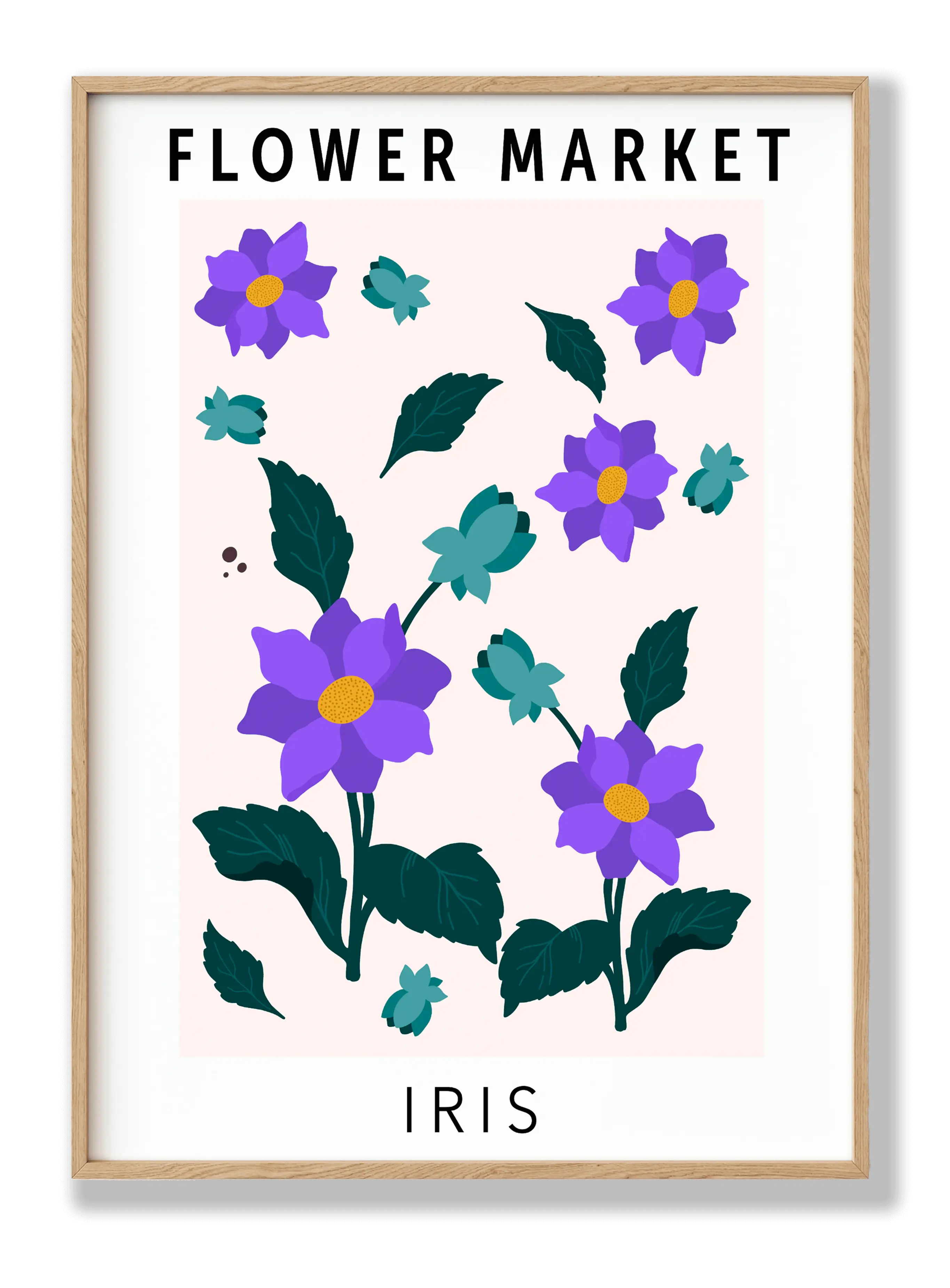Blumenmarkt-Iris Poster