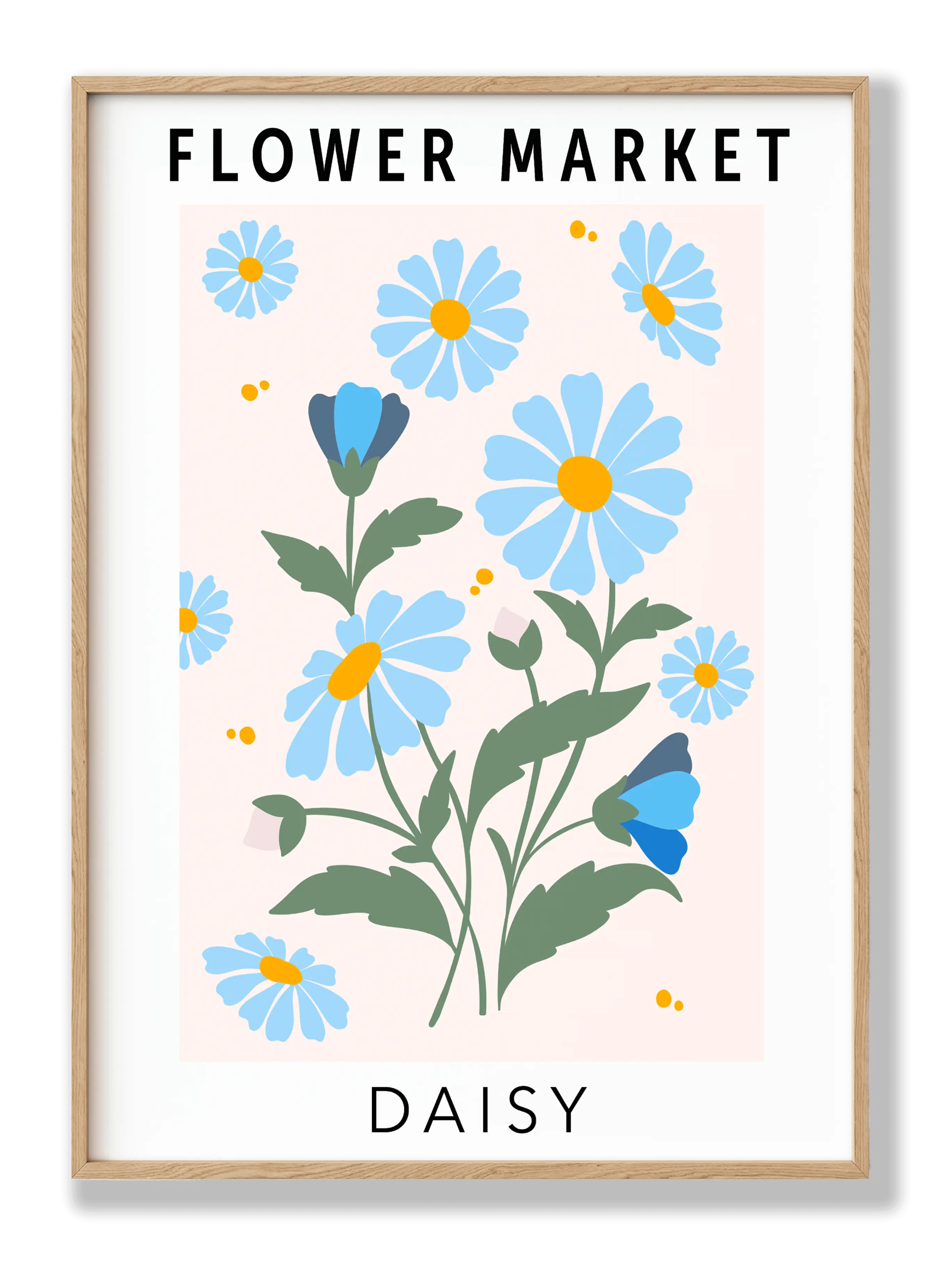 Blumenmarkt-Gänseblümchen Poster
