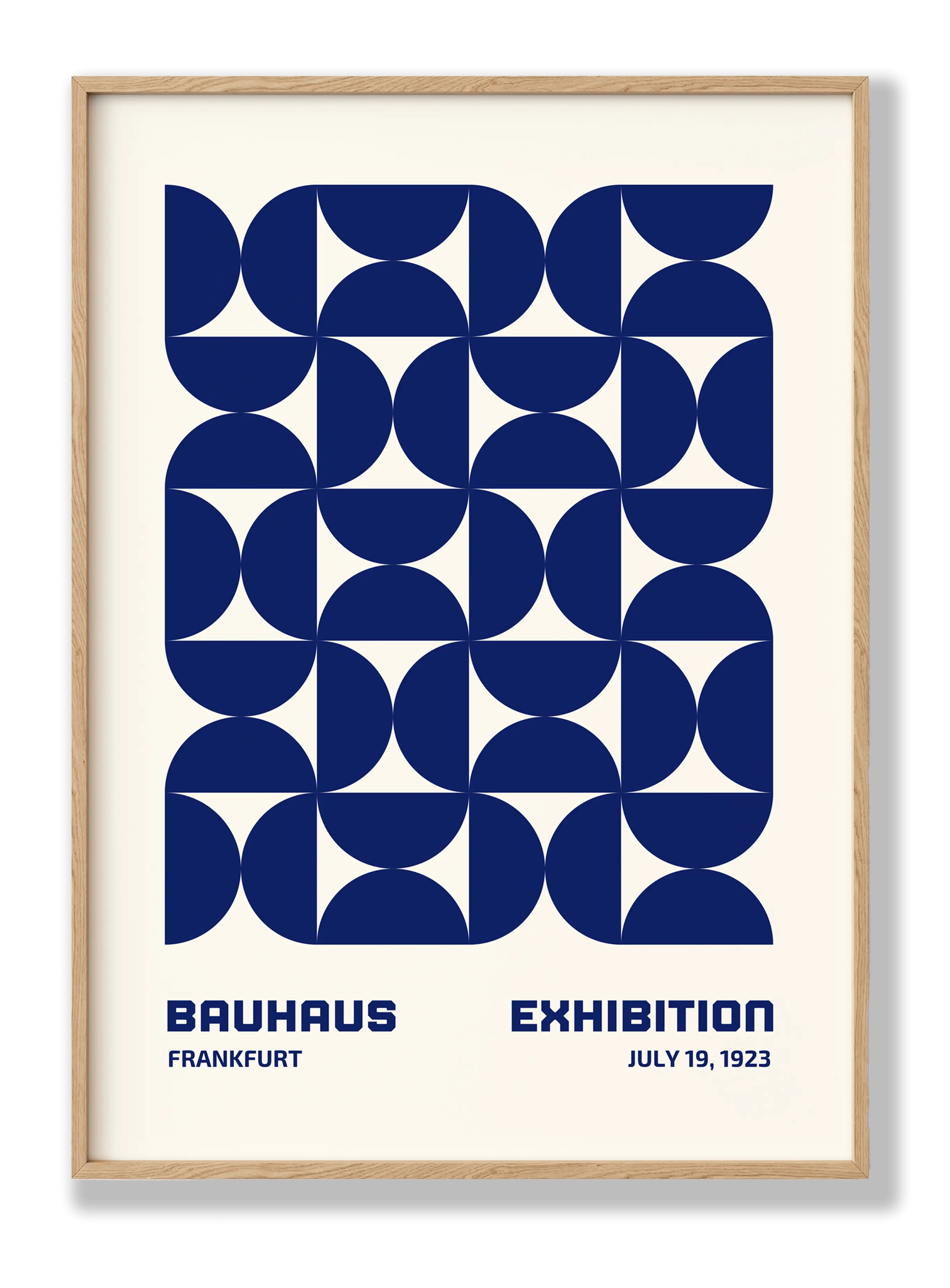 Bauhaus Blaue Sanduhr Poster