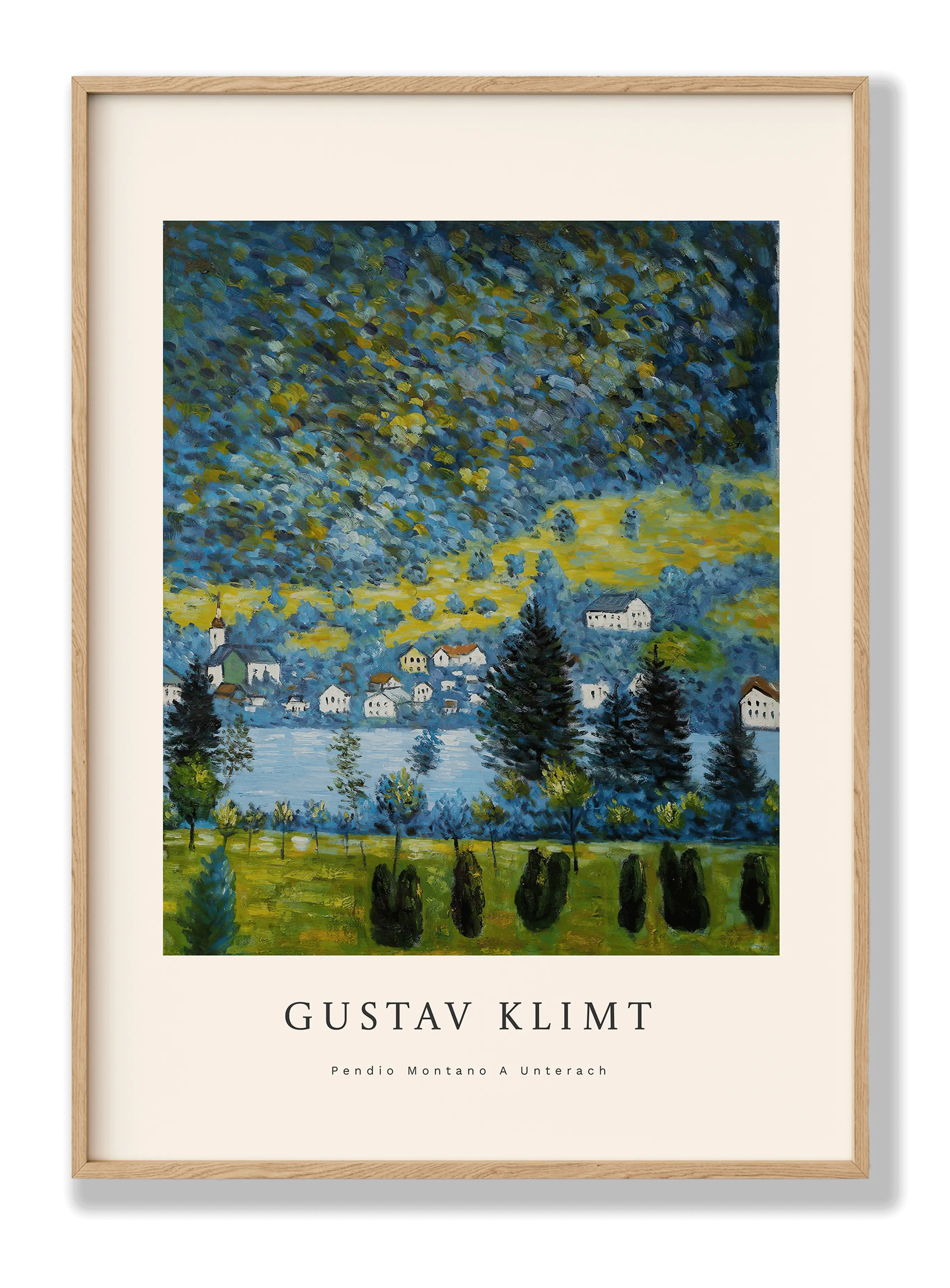 Gustav Klimt - Pendio Montano A Unterach Plakat