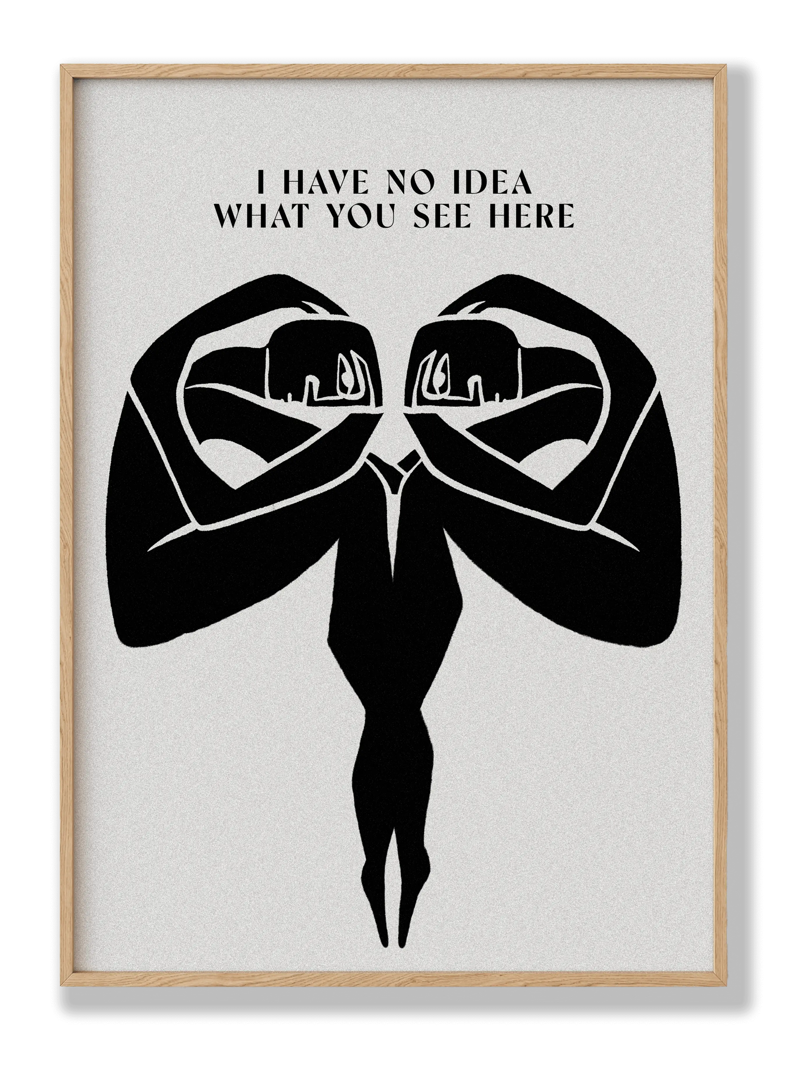 Keine Ahnung, was du siehst Poster