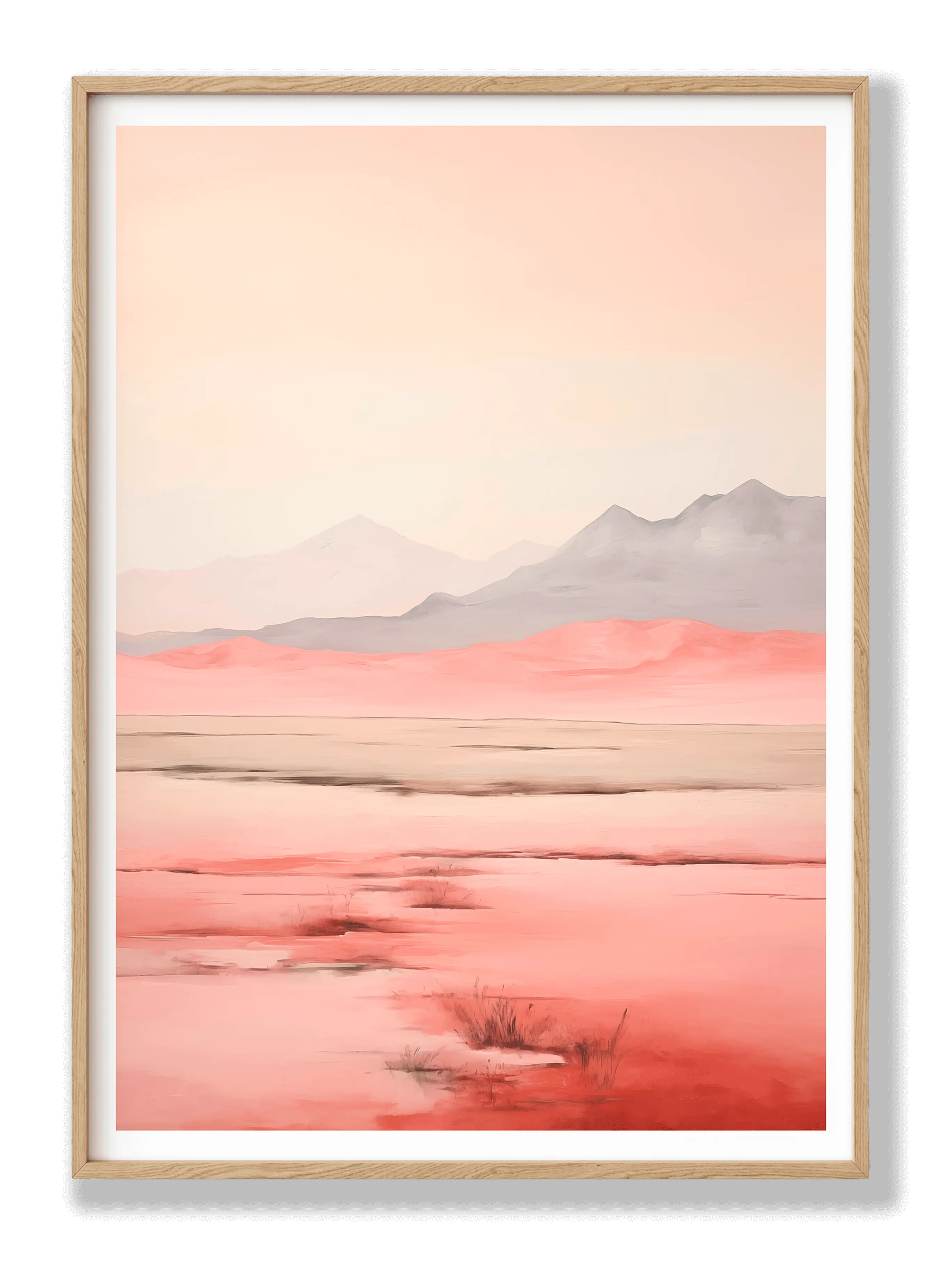 Red Savannah Abstract Plakat