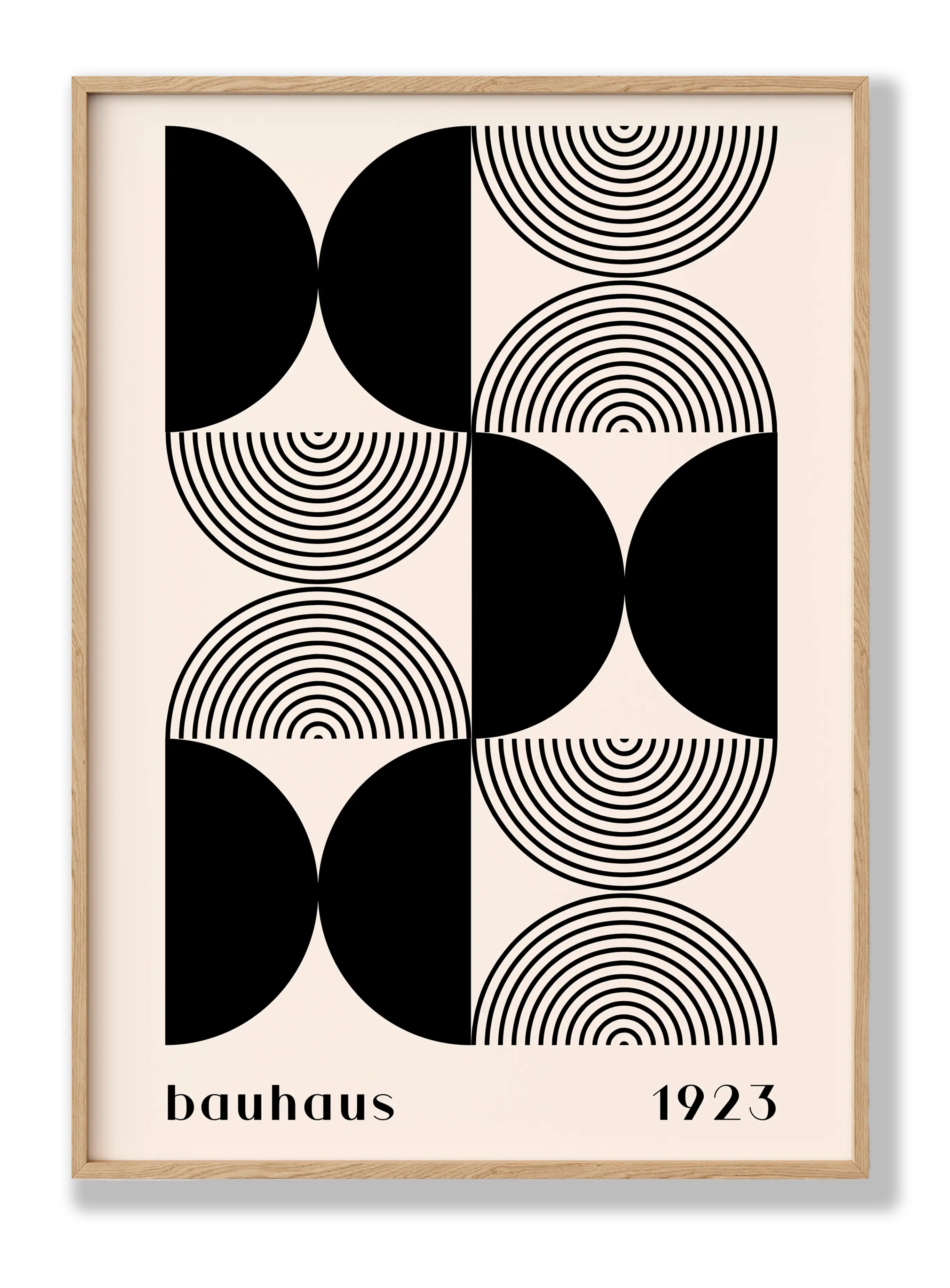 Bauhaus Black Mix Poster