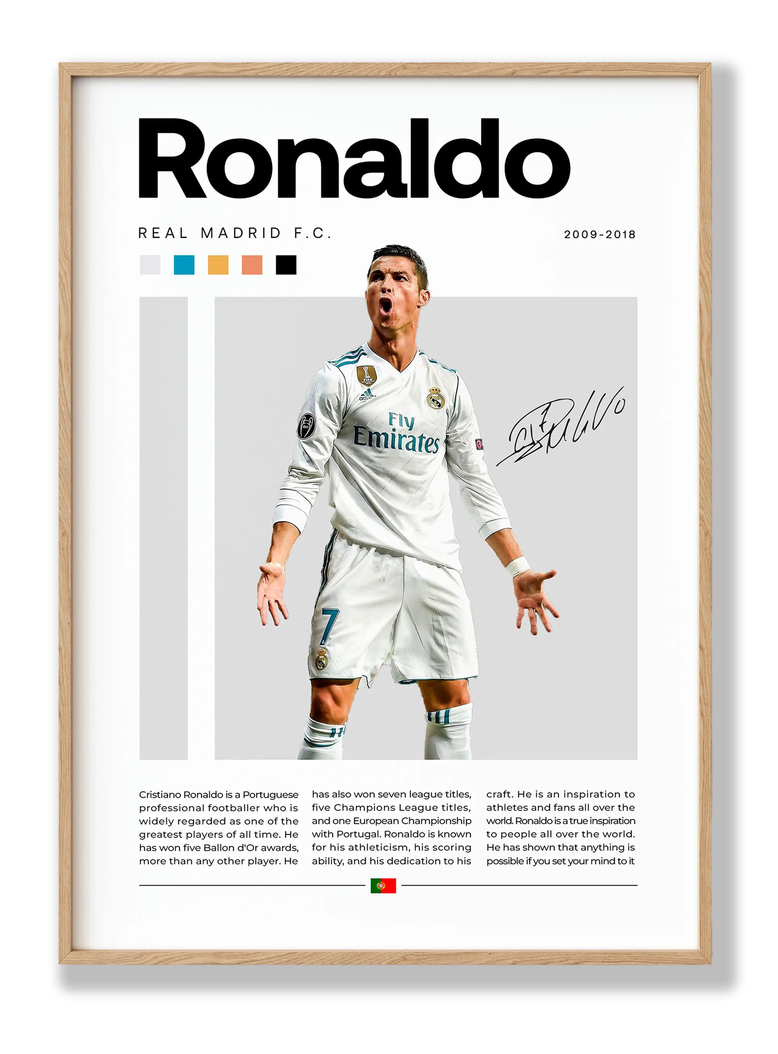 Cristiano Ronaldo No. 6 Poster