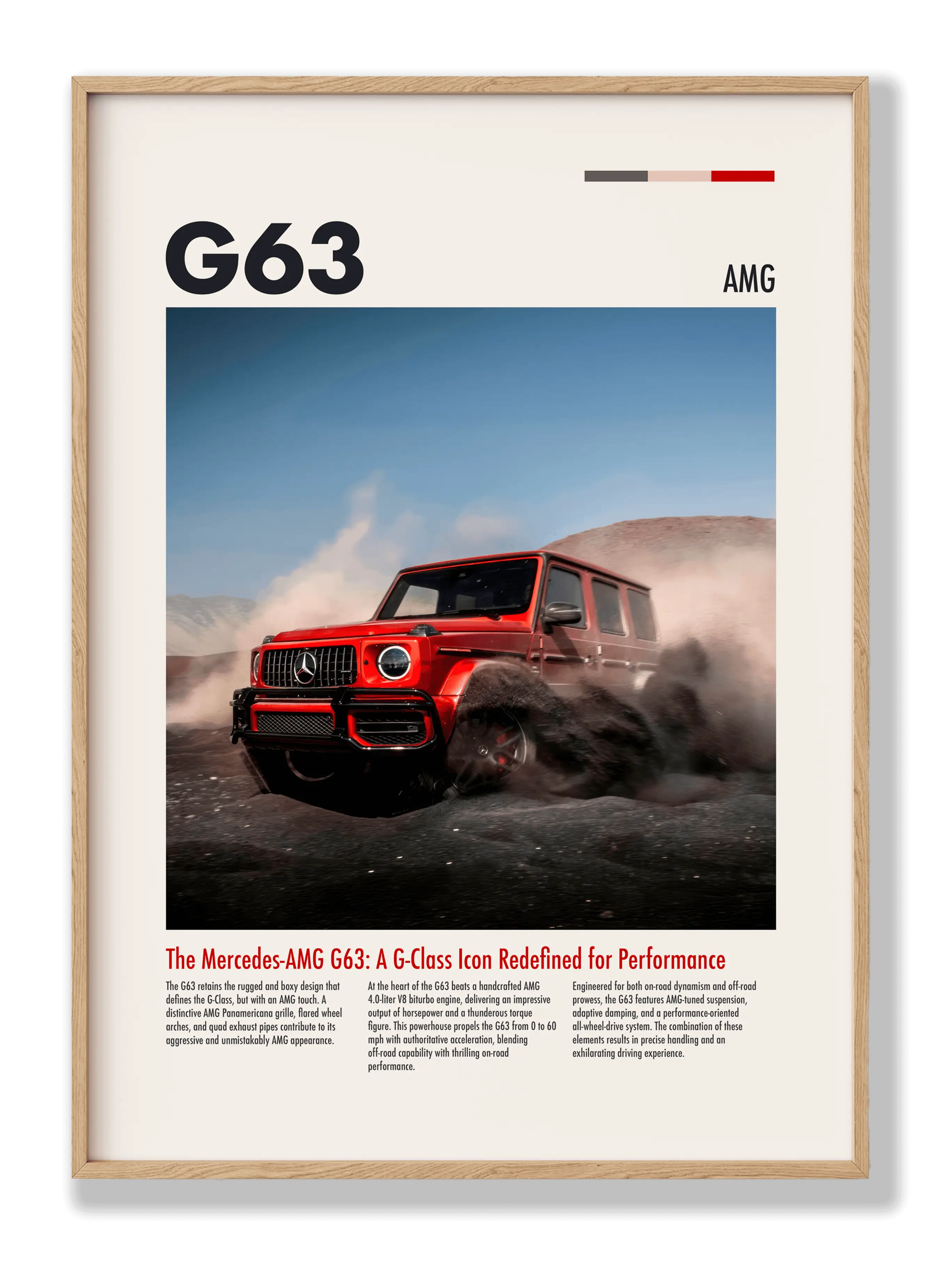 G63 AMG Plakat