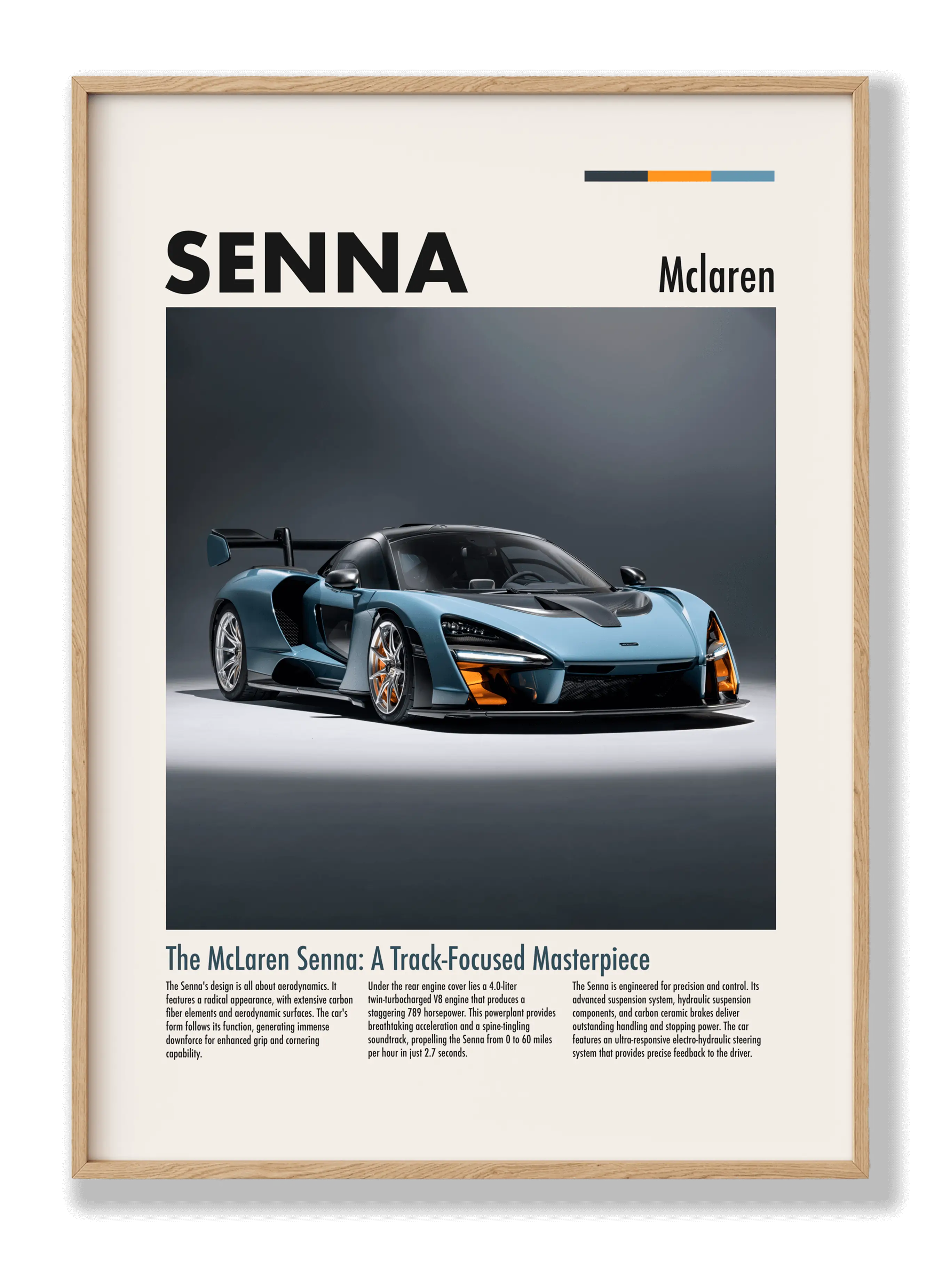 McLaren Senna Plakat
