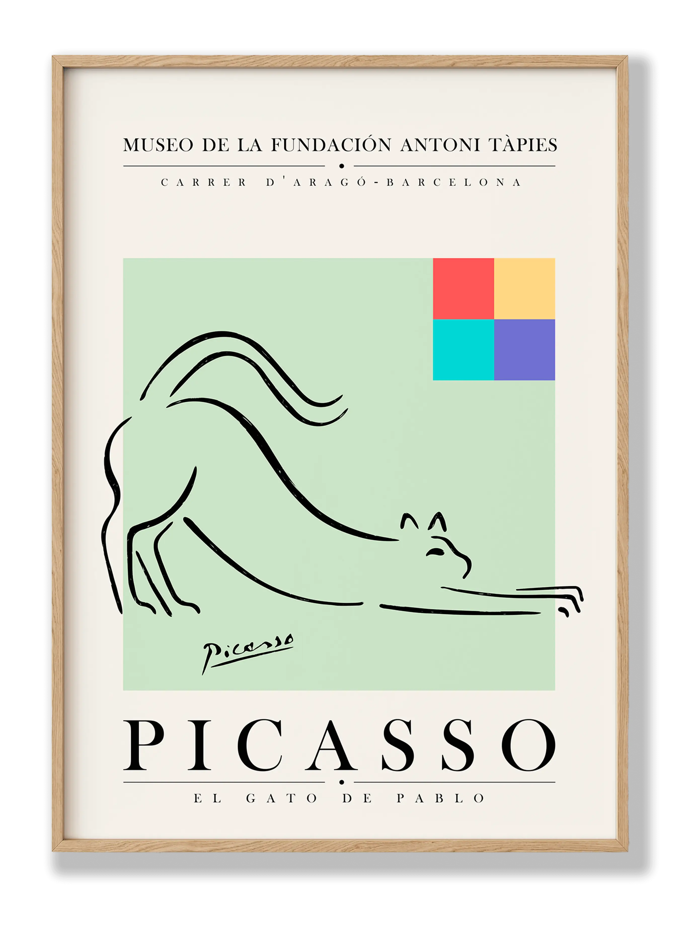 Picasso - El Gato De Pablo Poster
