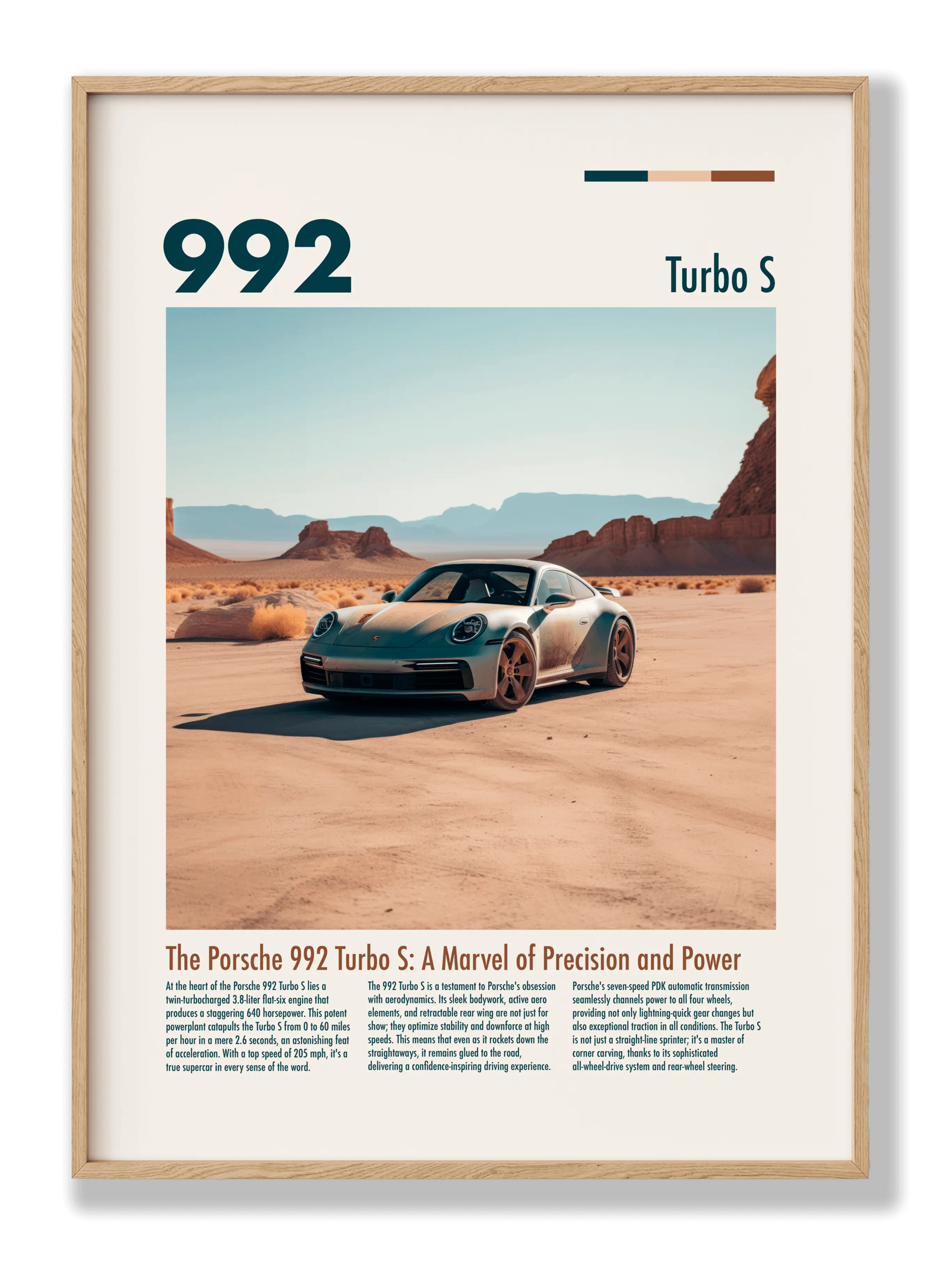 Porsche 992 Turbo S Poster