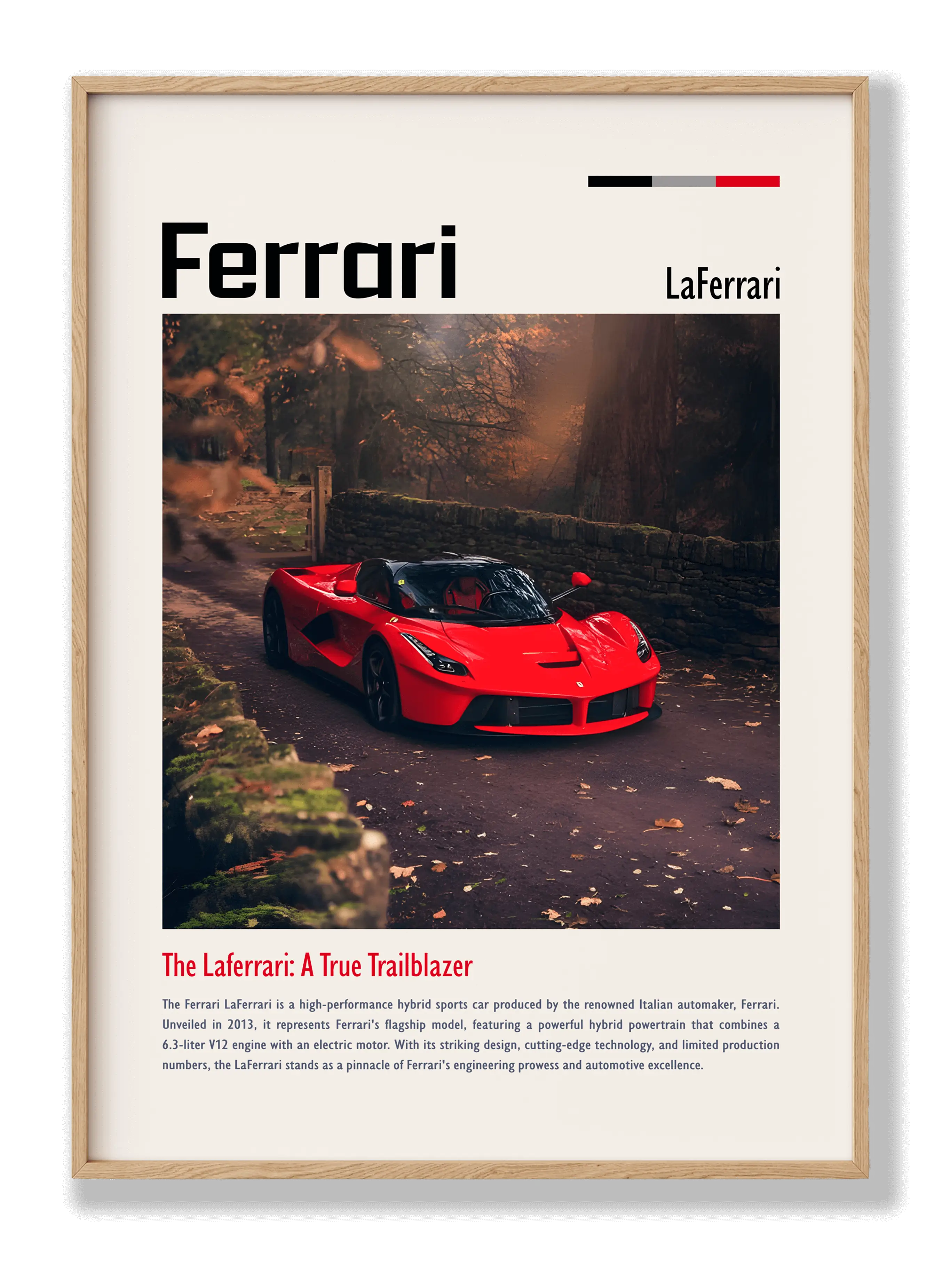 Ferrari Laferrari Plakat