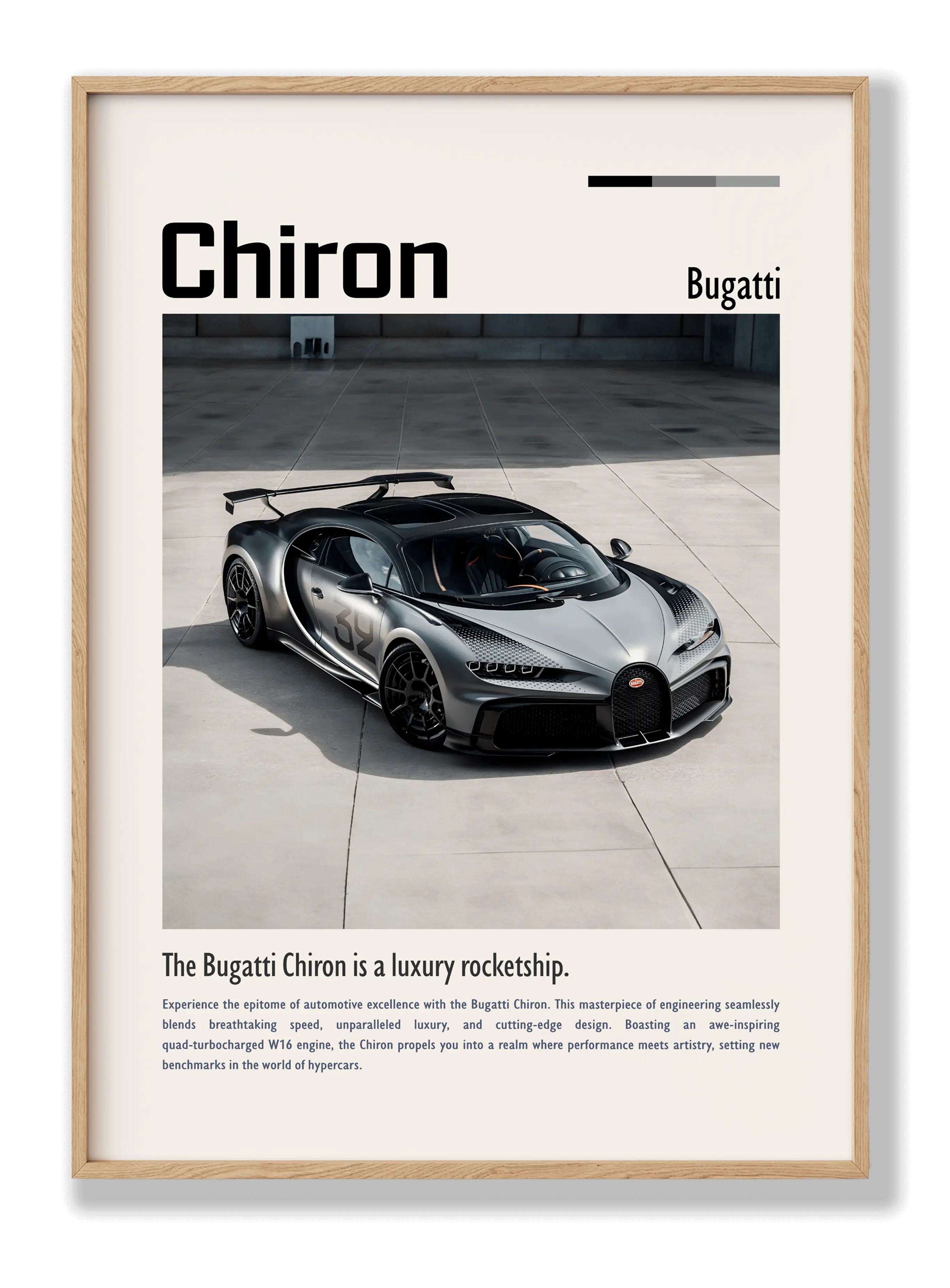 Bugatti Chiron 2 Plakat