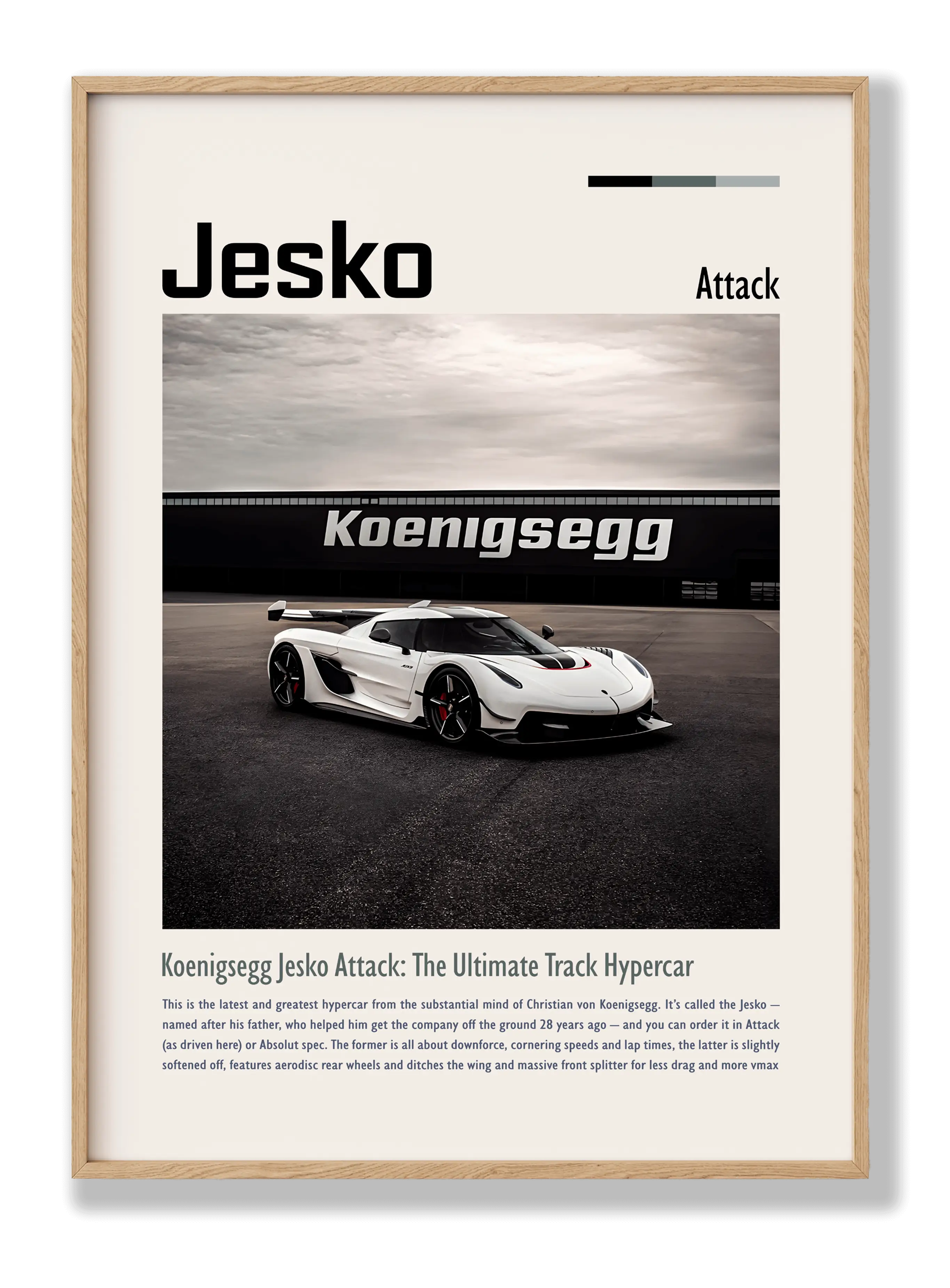 Koenigsegg Jesko Plakat