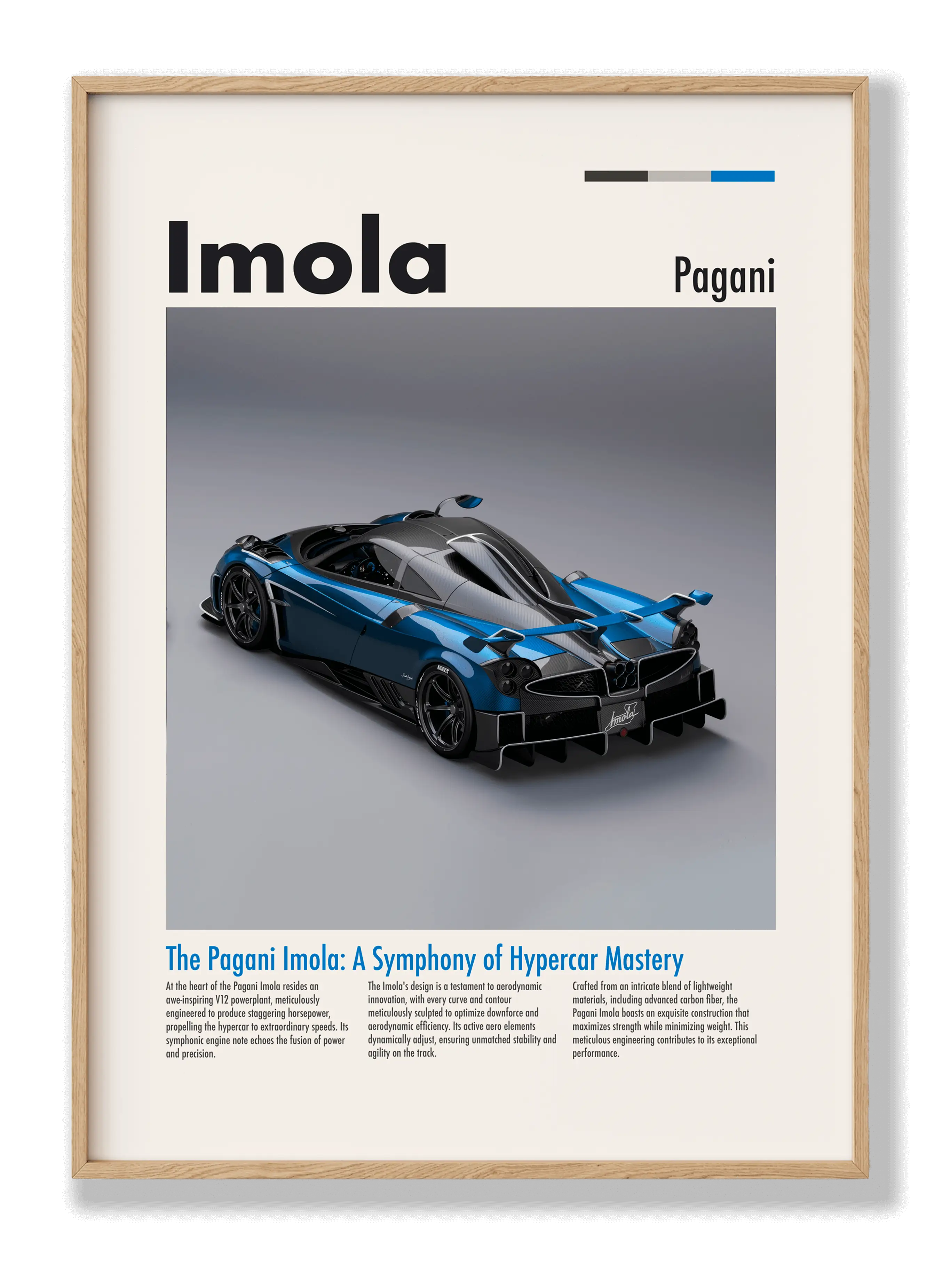 Pagani Imola Plakat