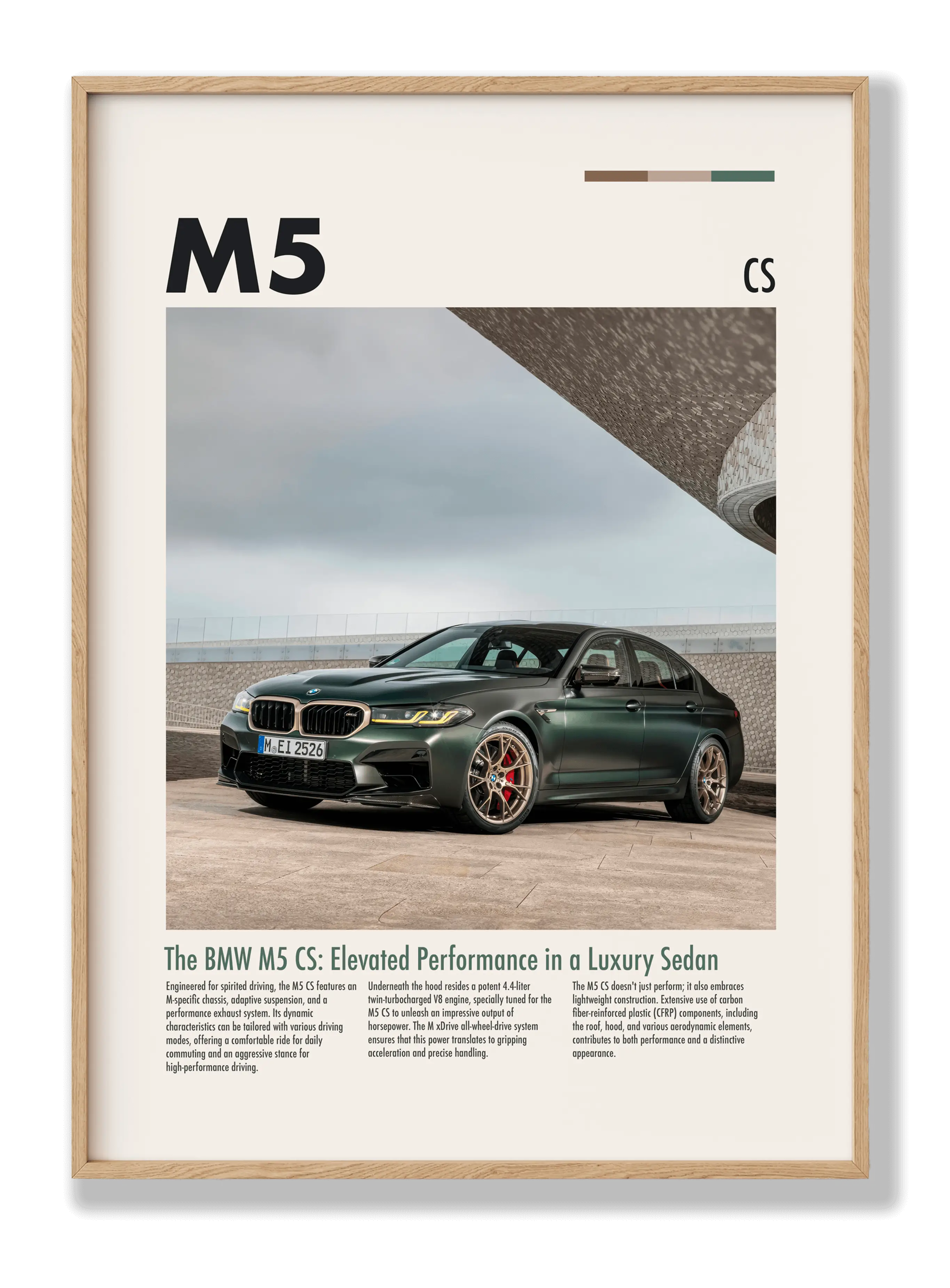 BMW M5 Plakat