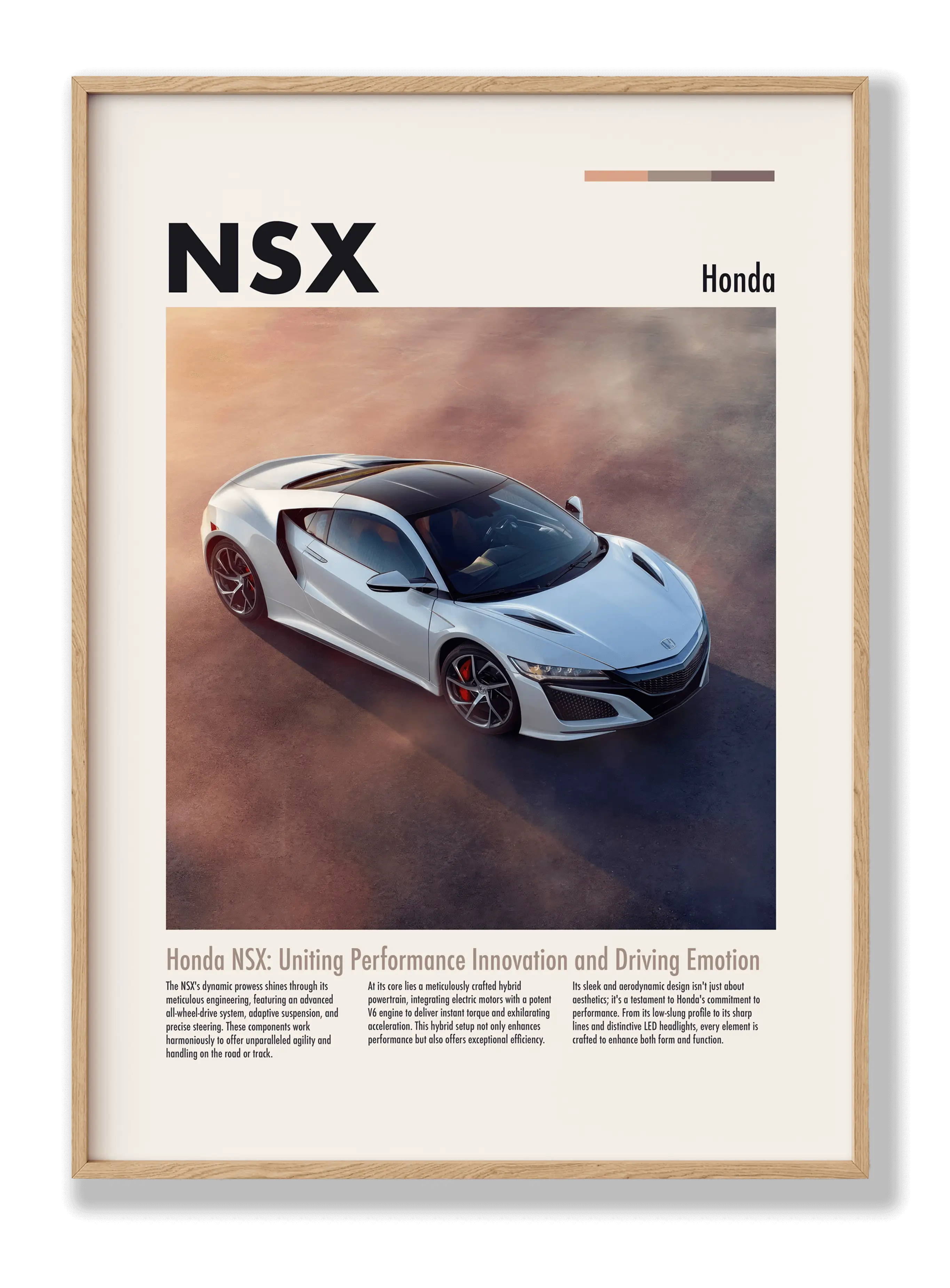 Honda NSX Plakat