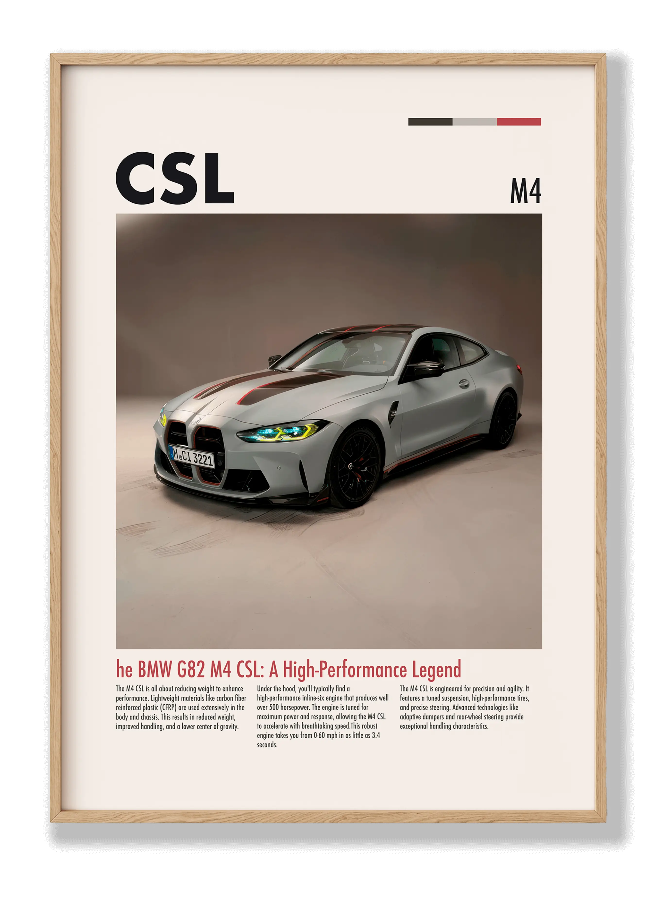BMW G82 M4 Plakat