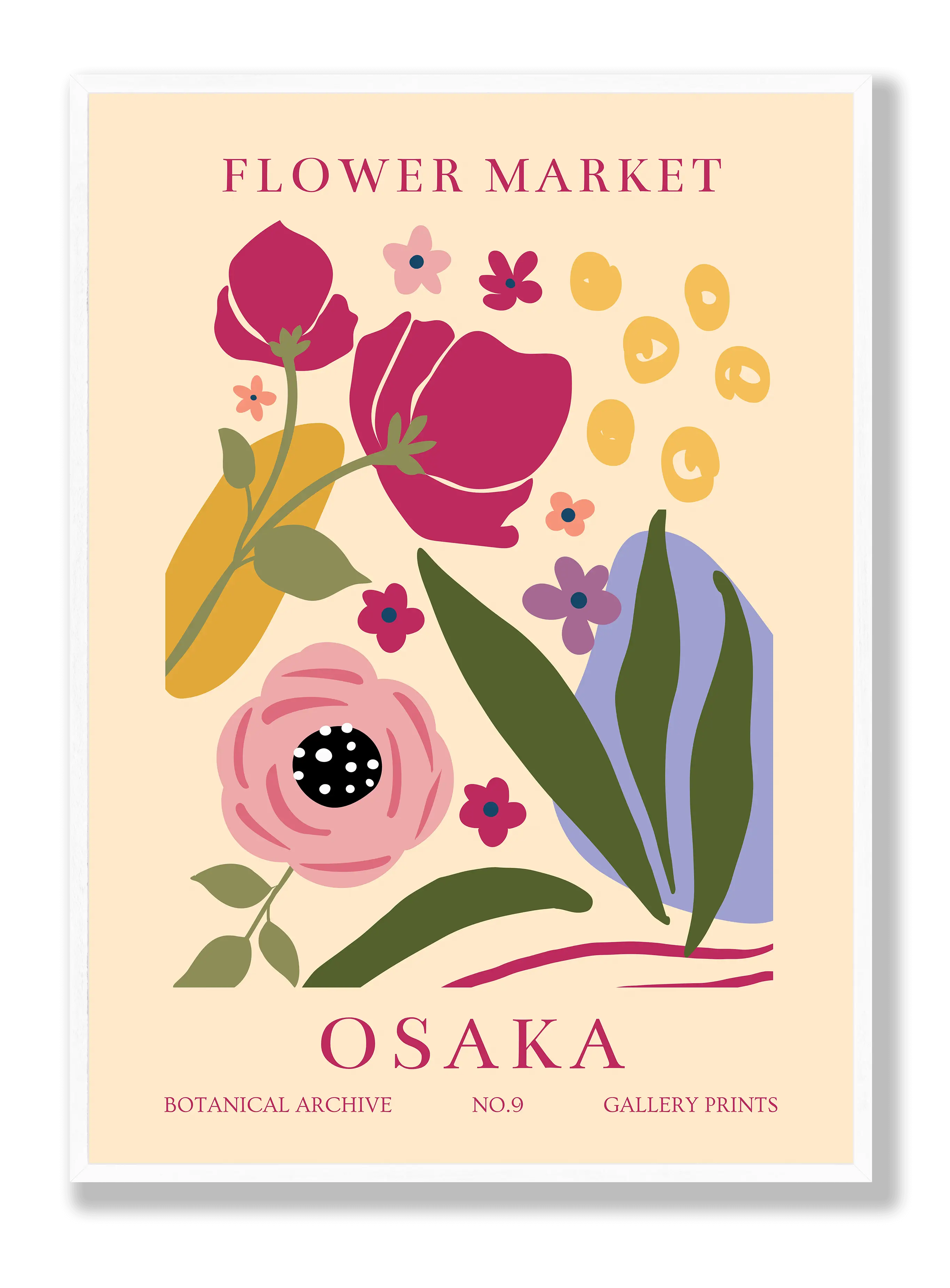 Blumenmarkt Osaka Poster