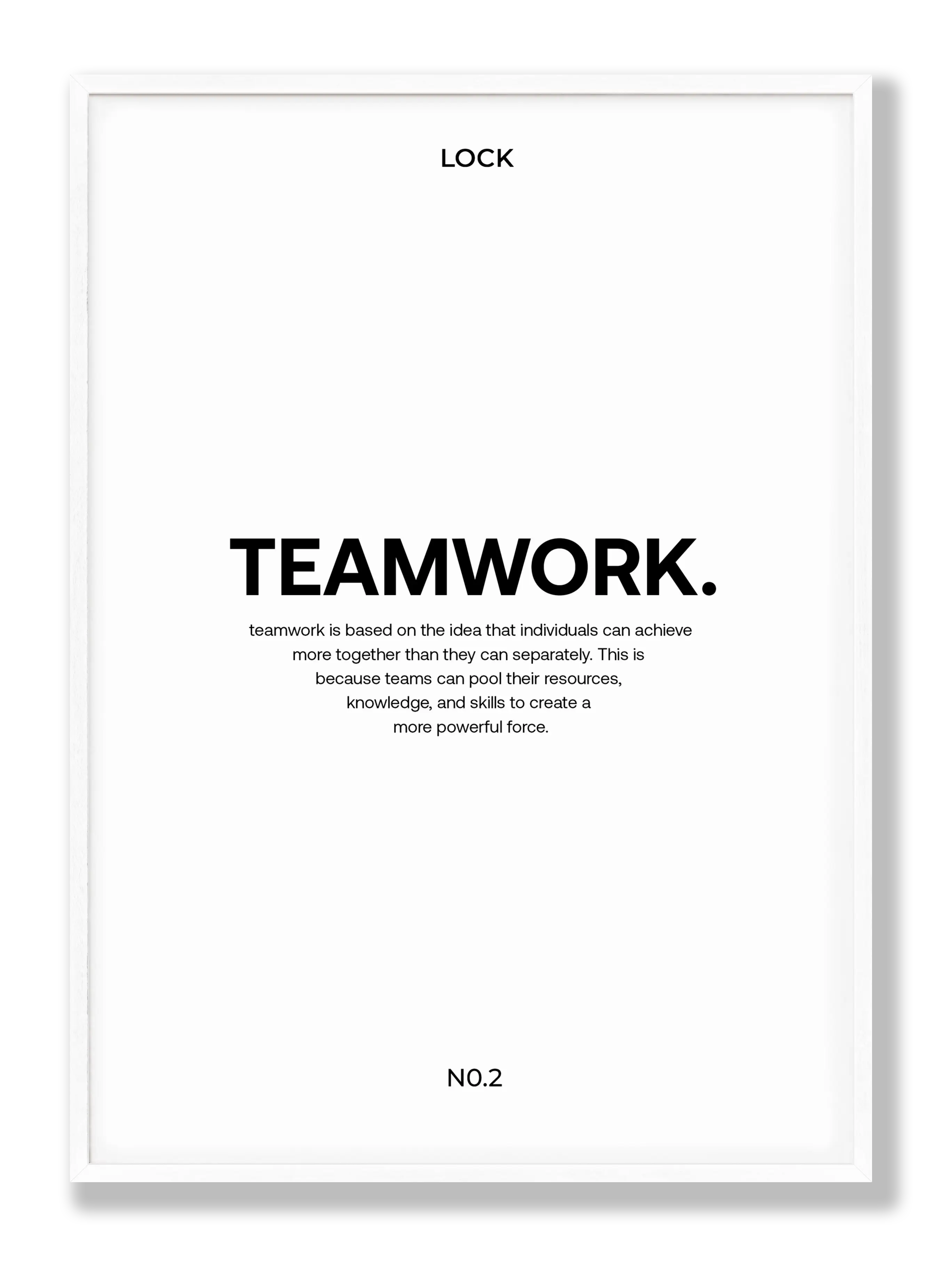 Teamwork Plakat