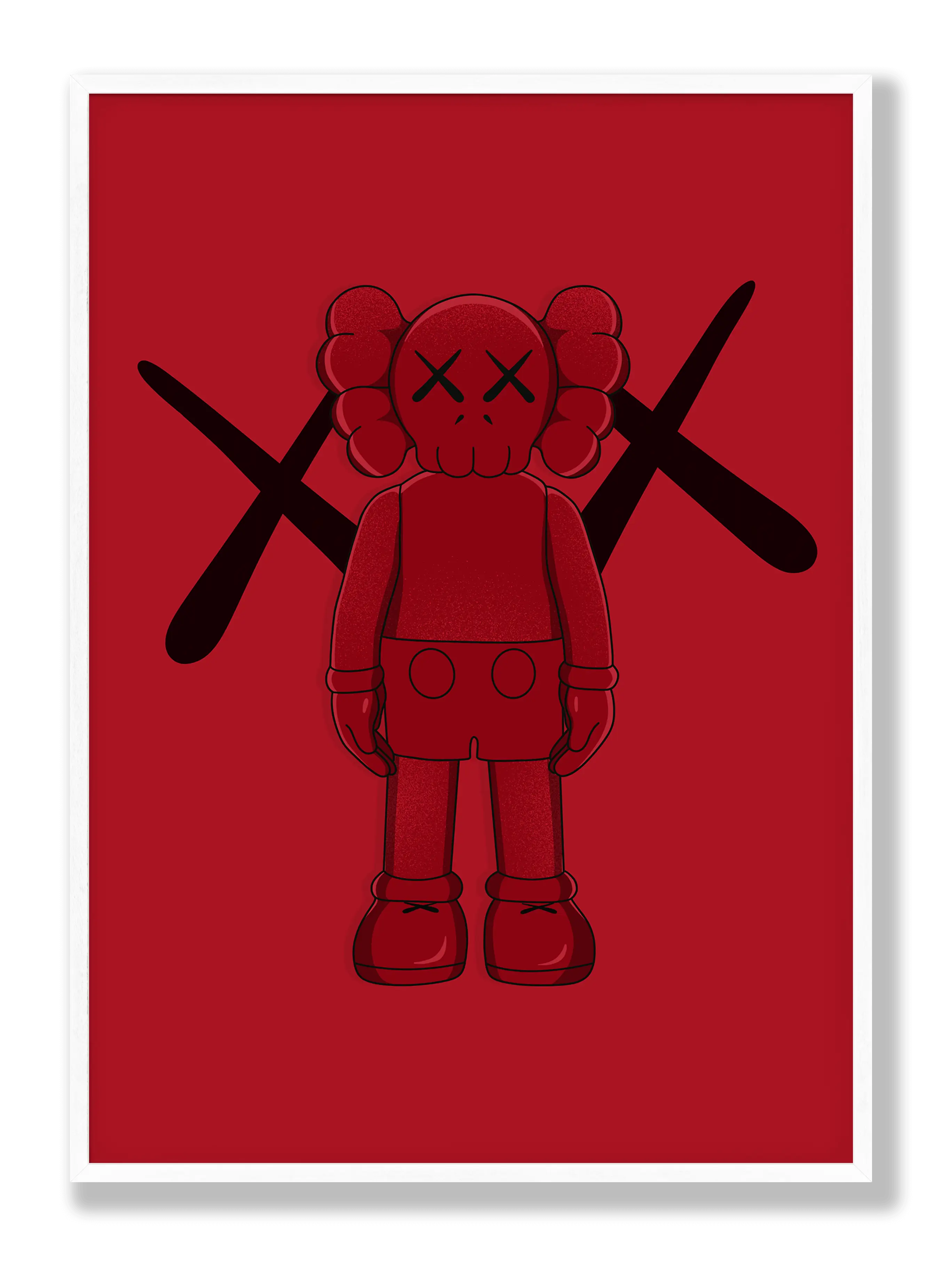 Red KAWS Plakat