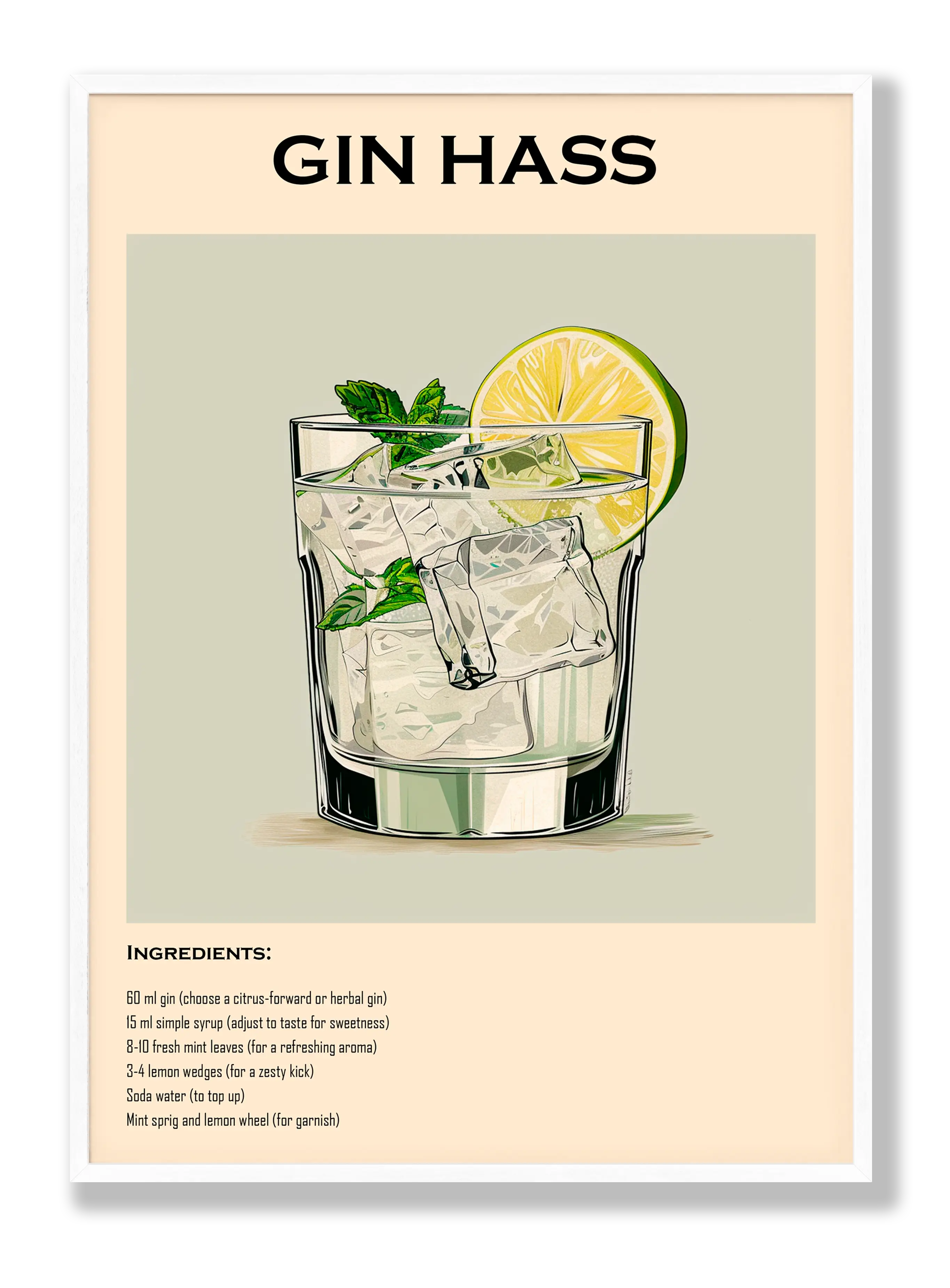 Gin Hass Plakat