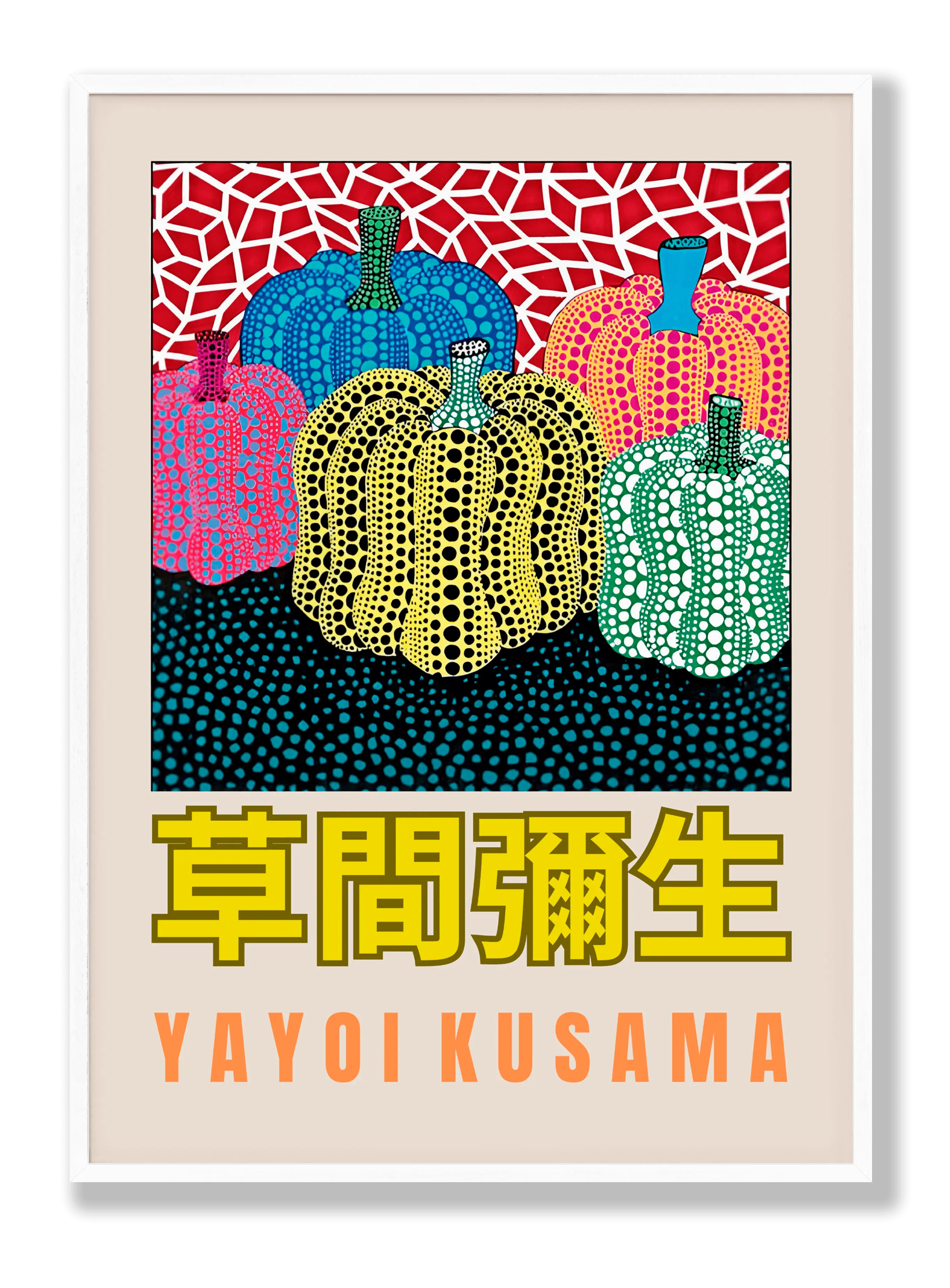 Yayoi Kusama - Colored Pumpkins Plakat