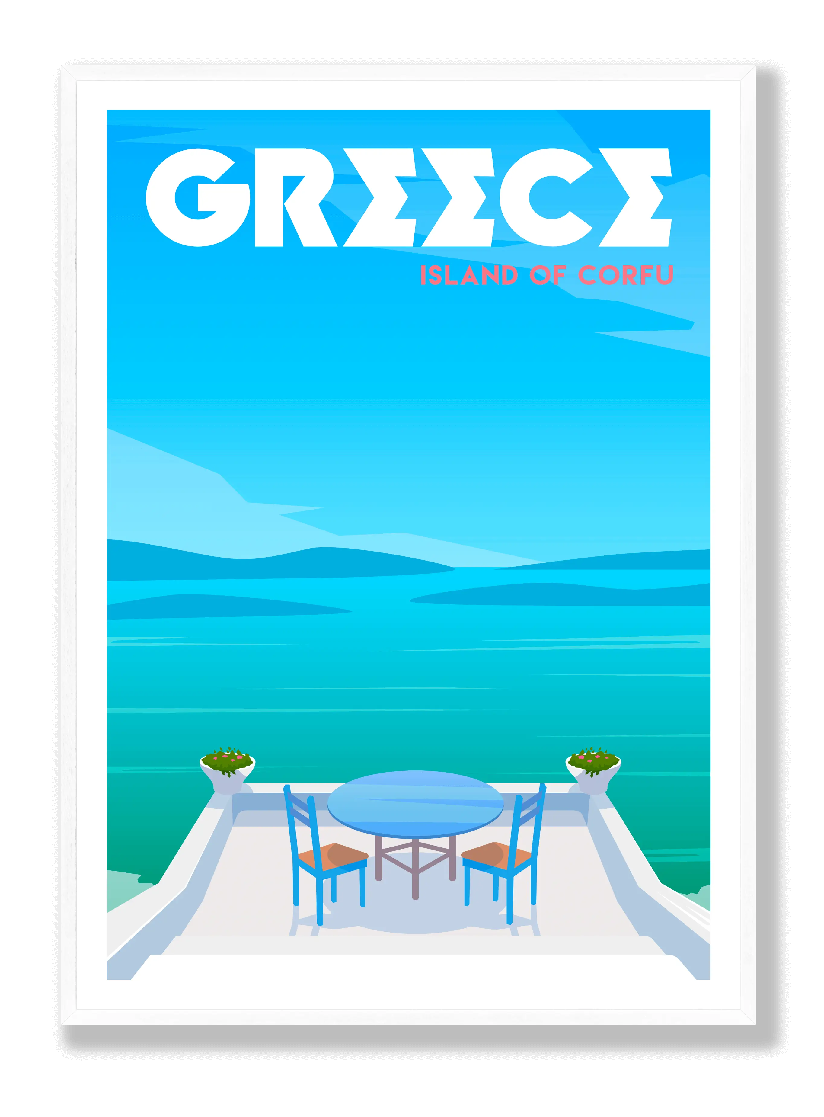 Island Of Corfu Plakat