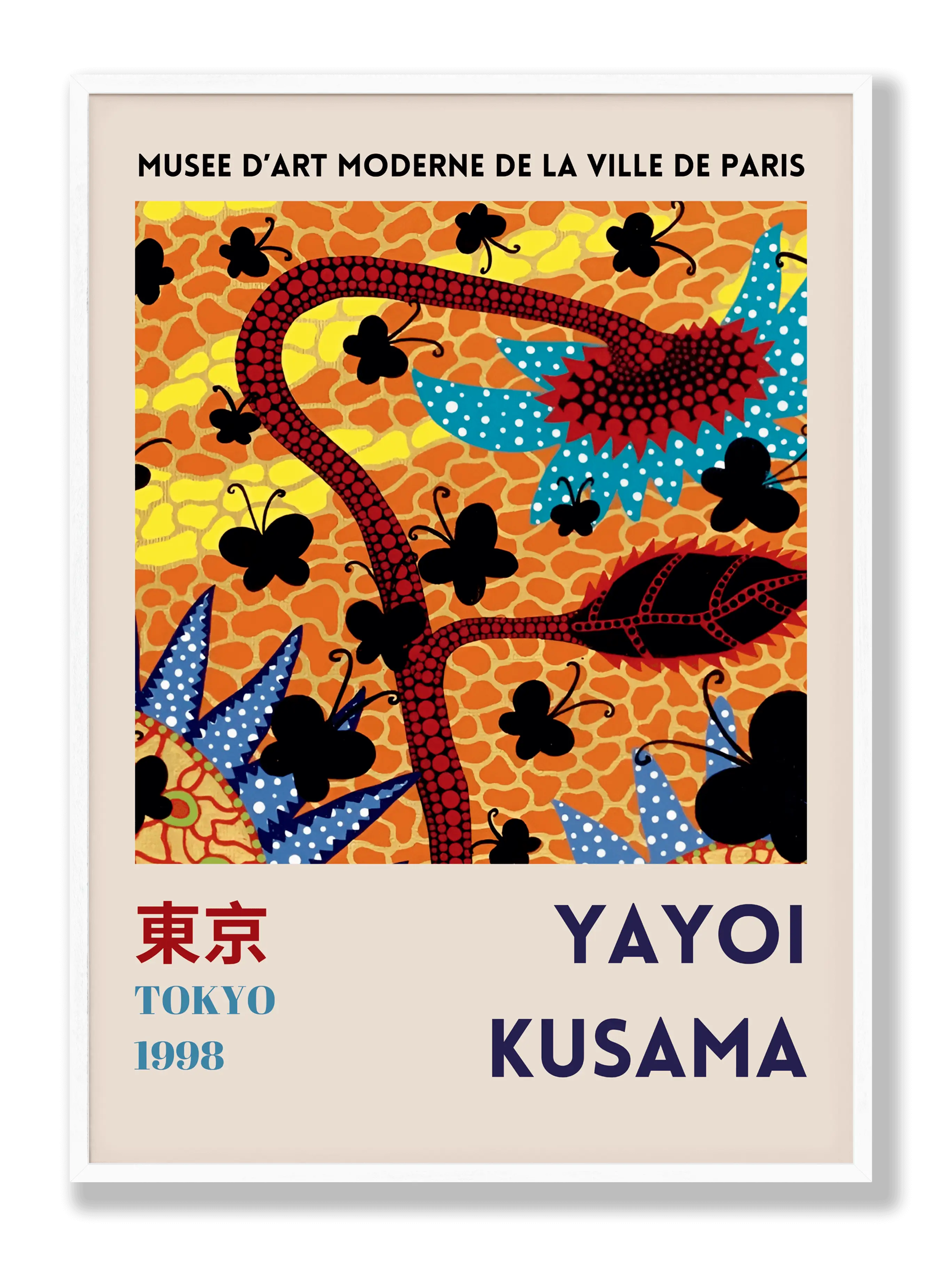 Yayoi Kusama - Blumentopf Poster