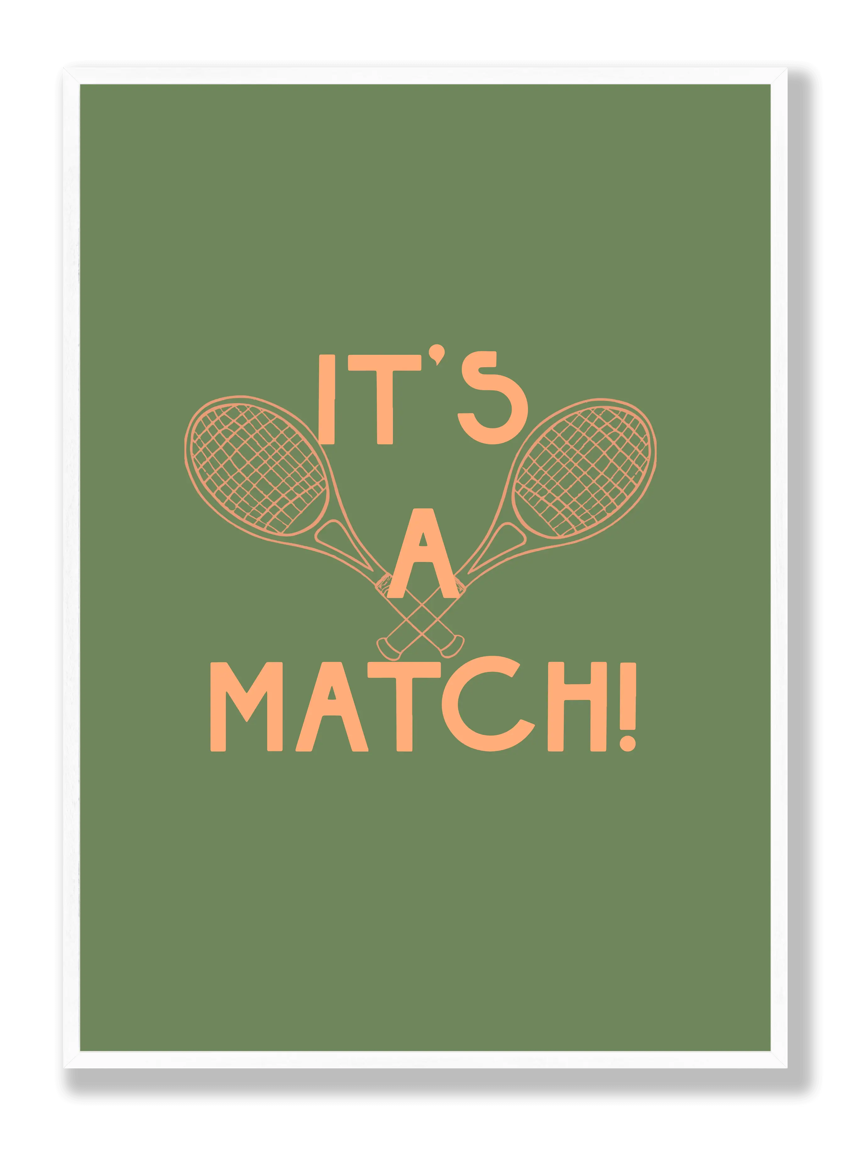 Es ist ein Match Poster