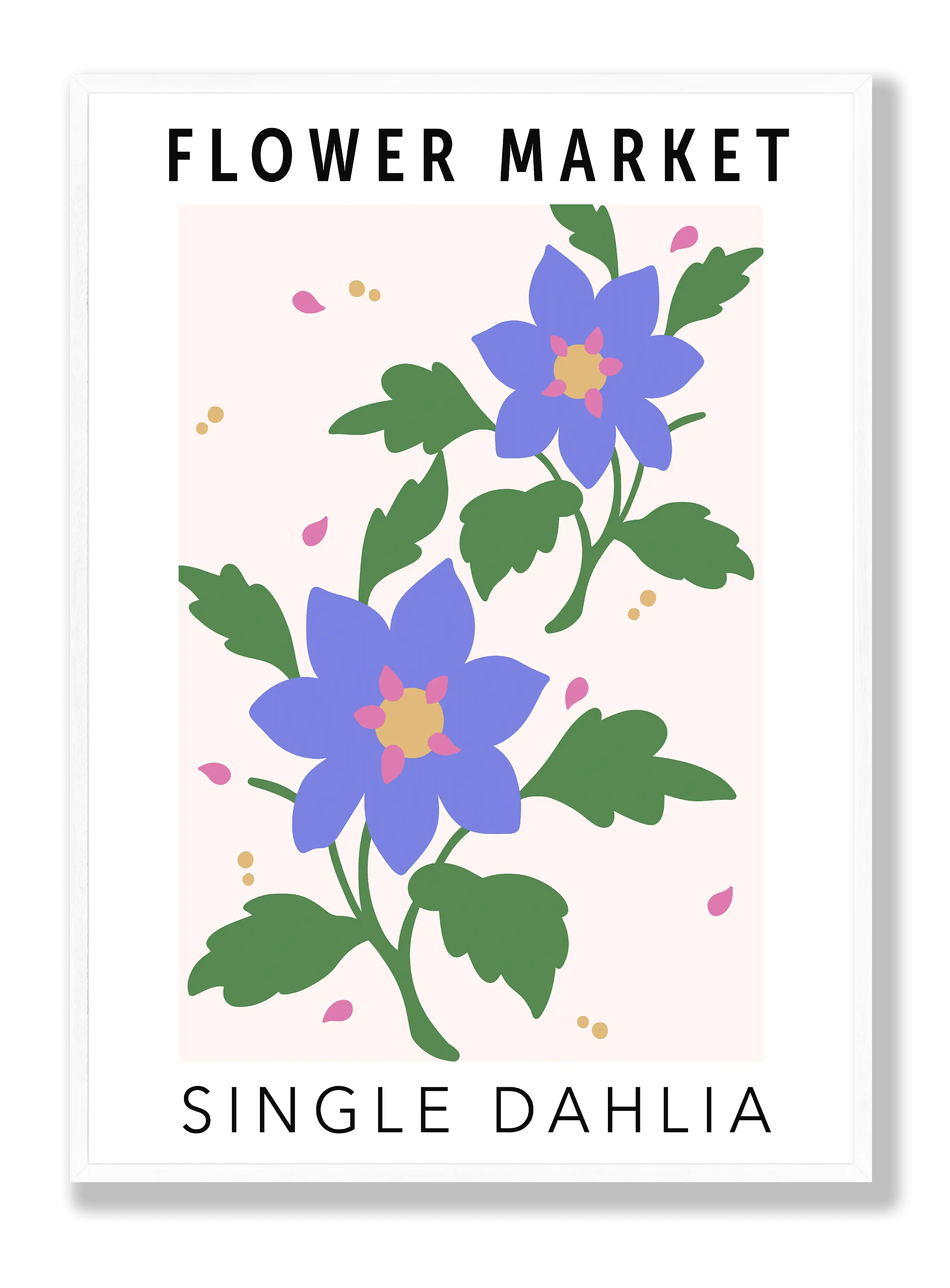 Flower Market Single Dahlia Plakat