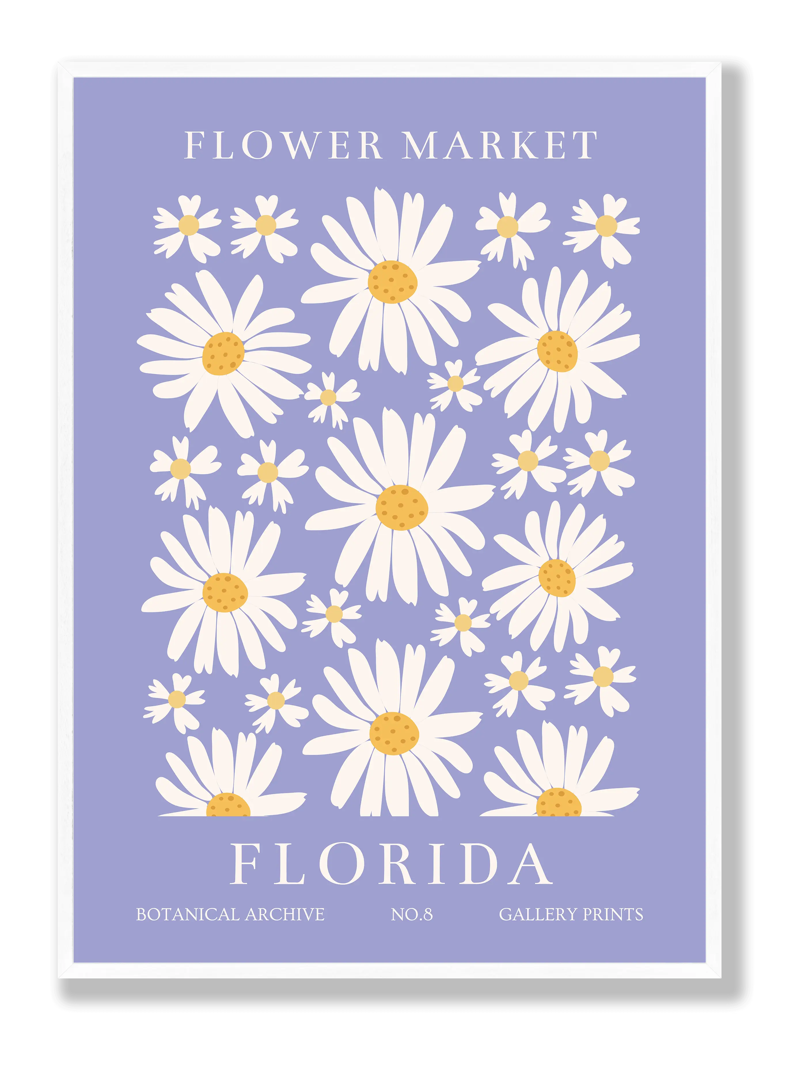 Blumenmarkt Florida Poster