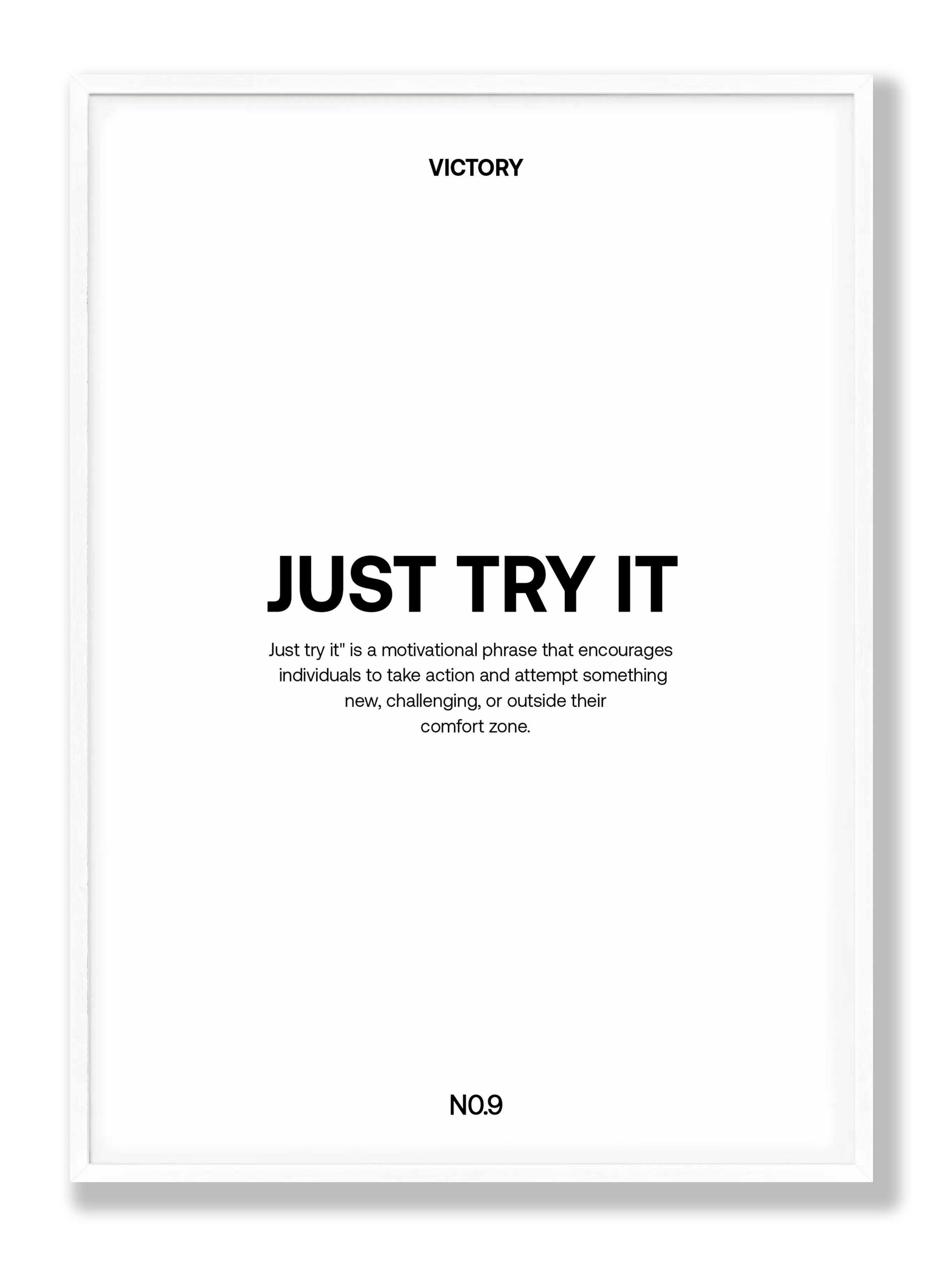 Just Try It Plakat