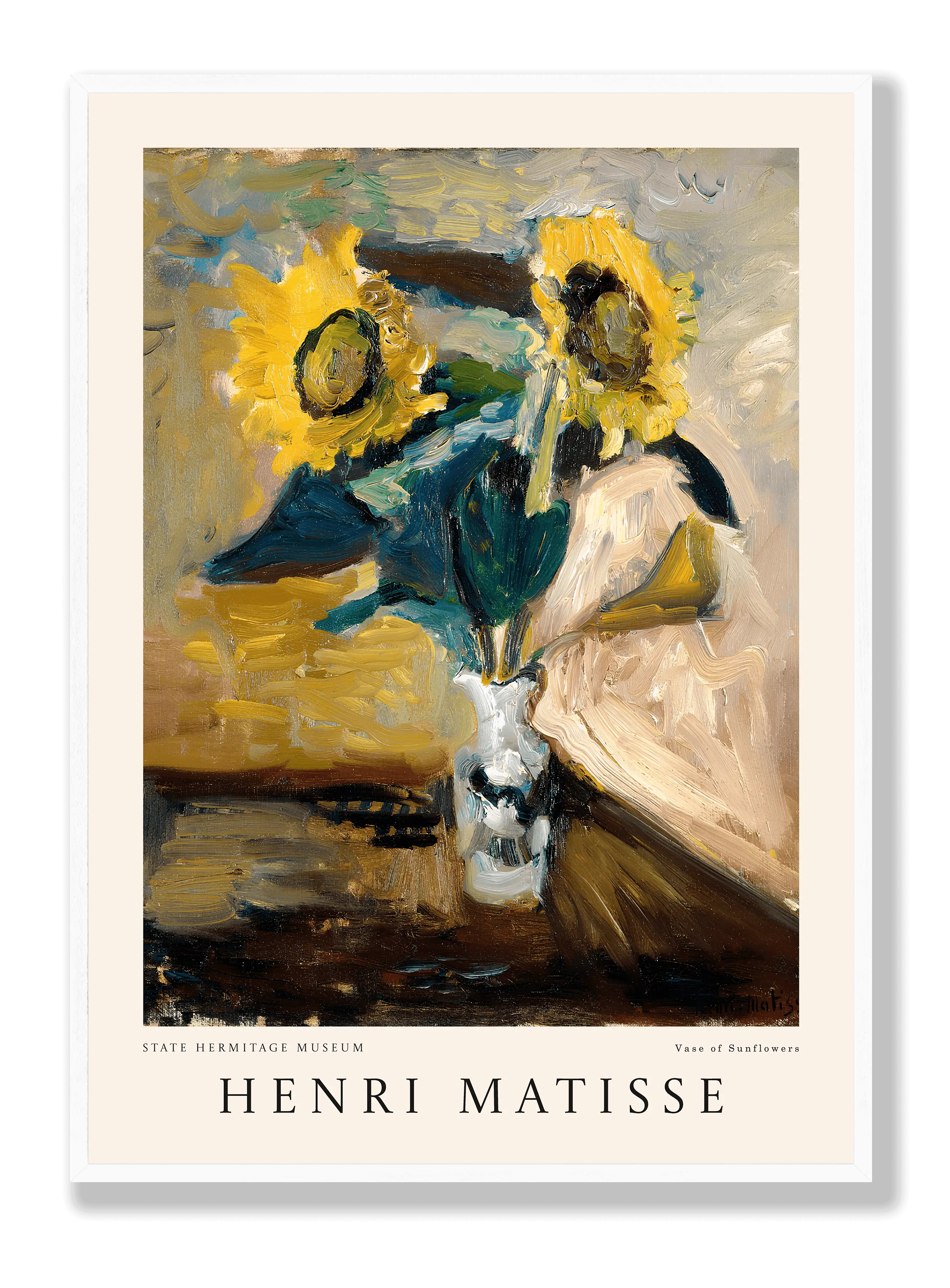 Henri Matisse - Vase mit Sonnenblumen Poster