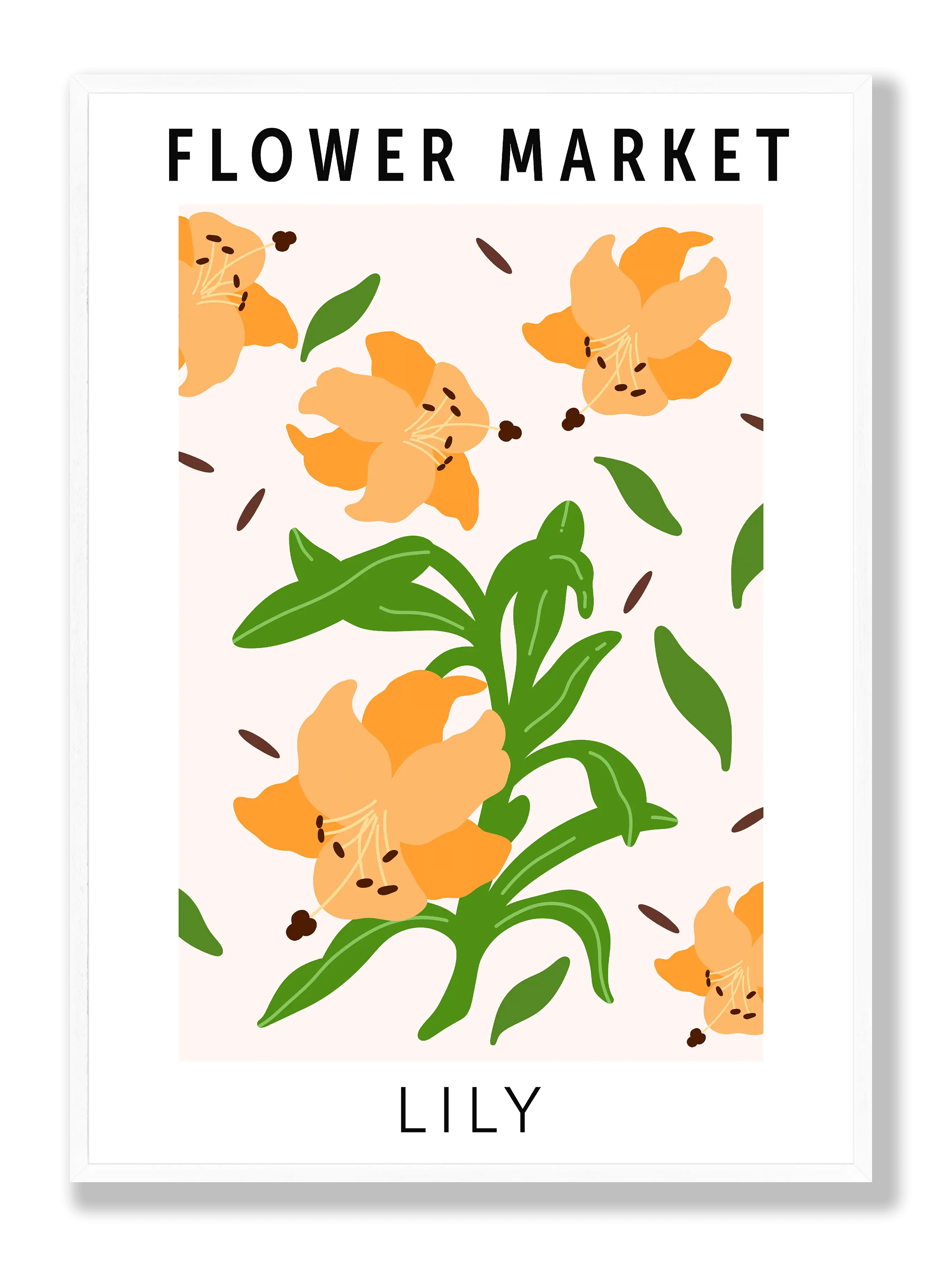 Blumenmarktlilie Poster