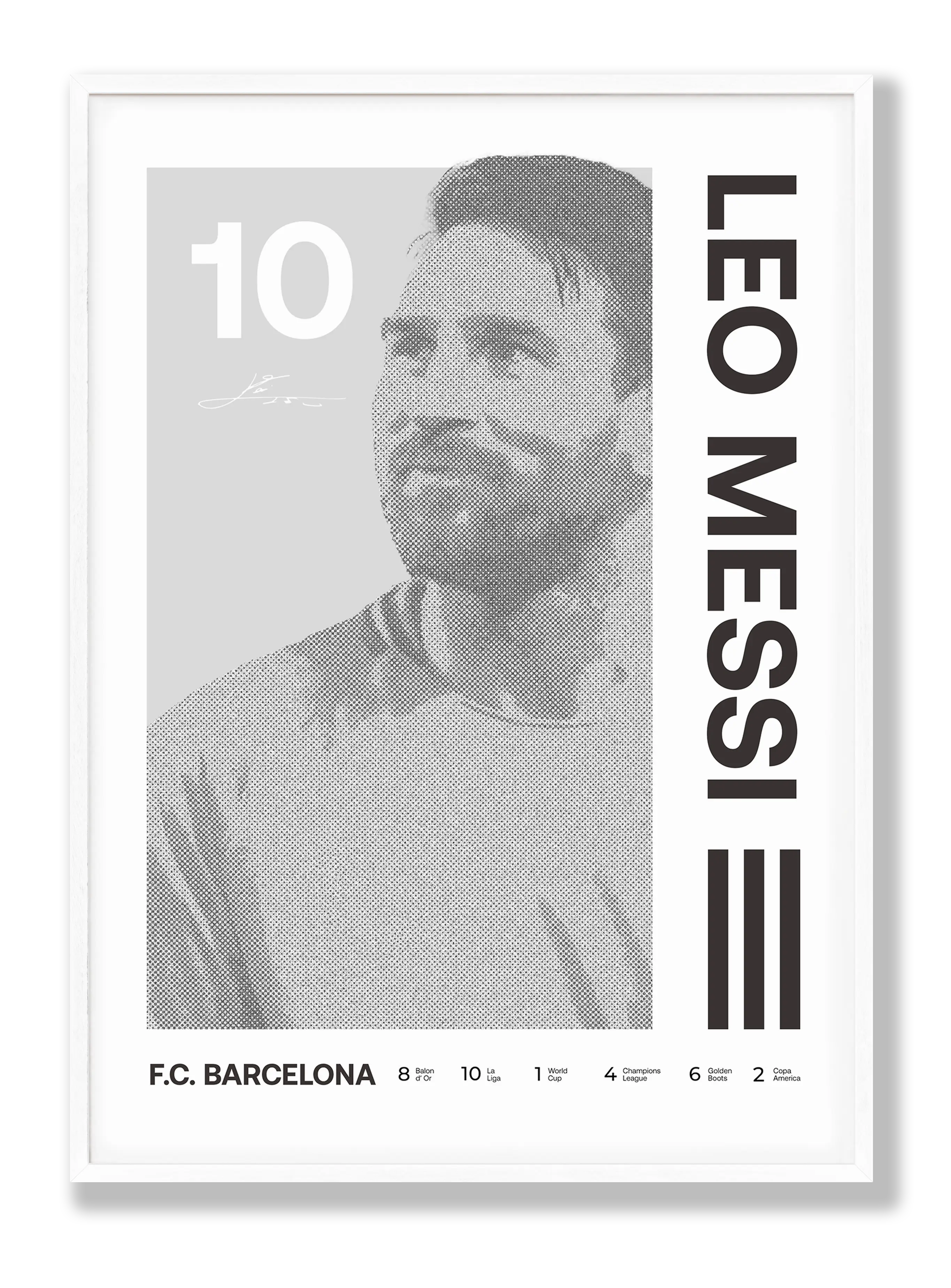 Lionel Messi Nr. 4 Poster