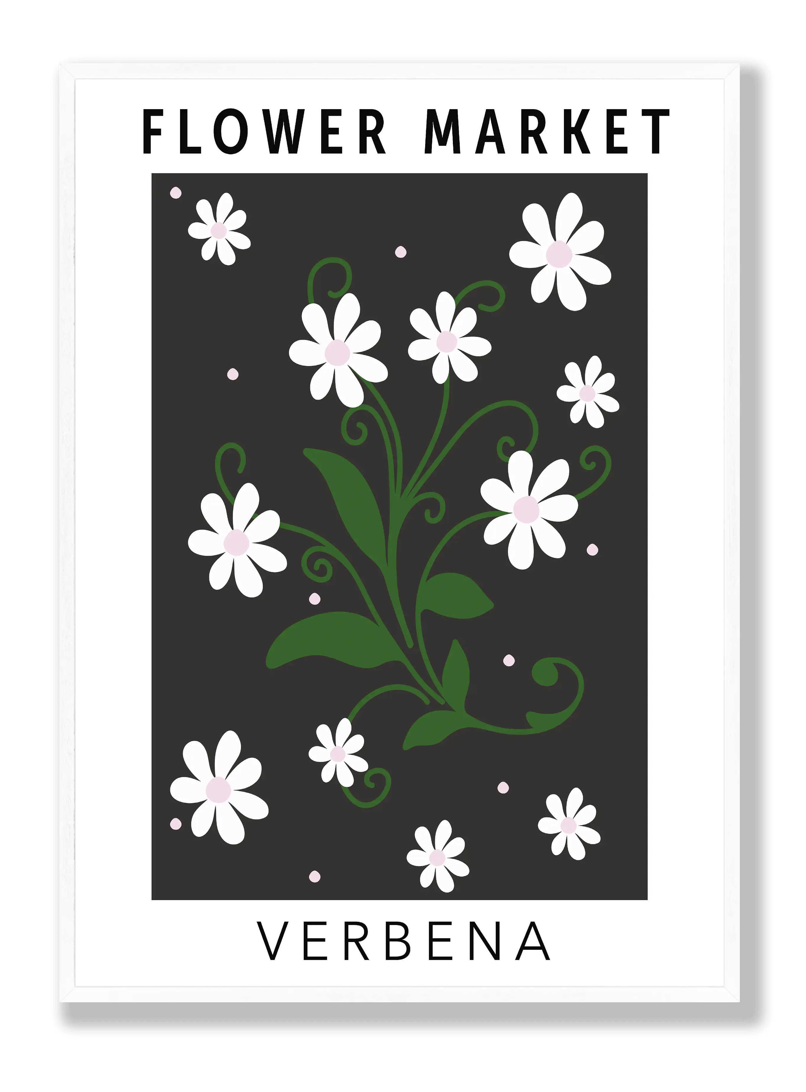 Flower Market Verbena Plakat
