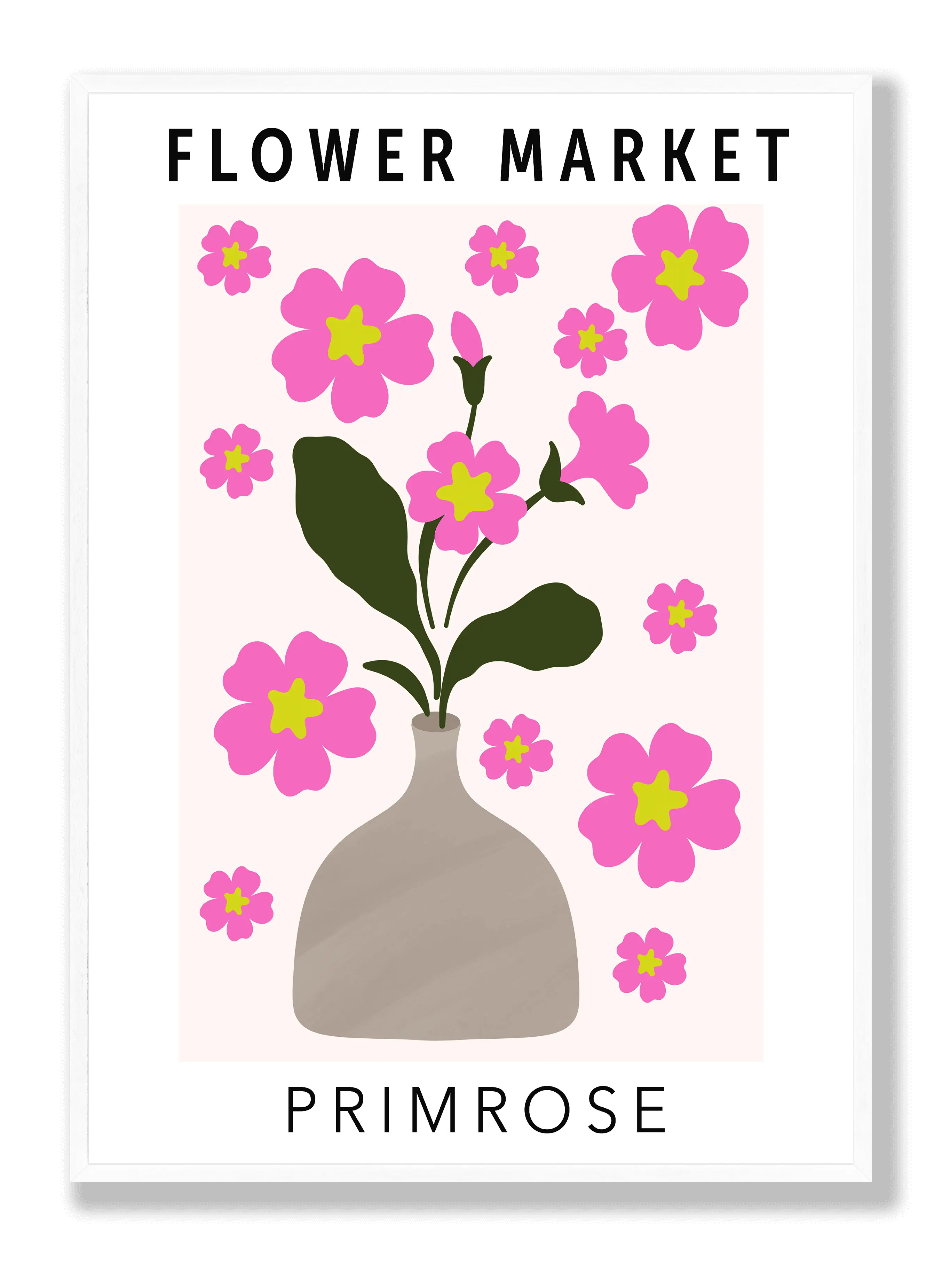 Blumenmarkt-Primel Poster