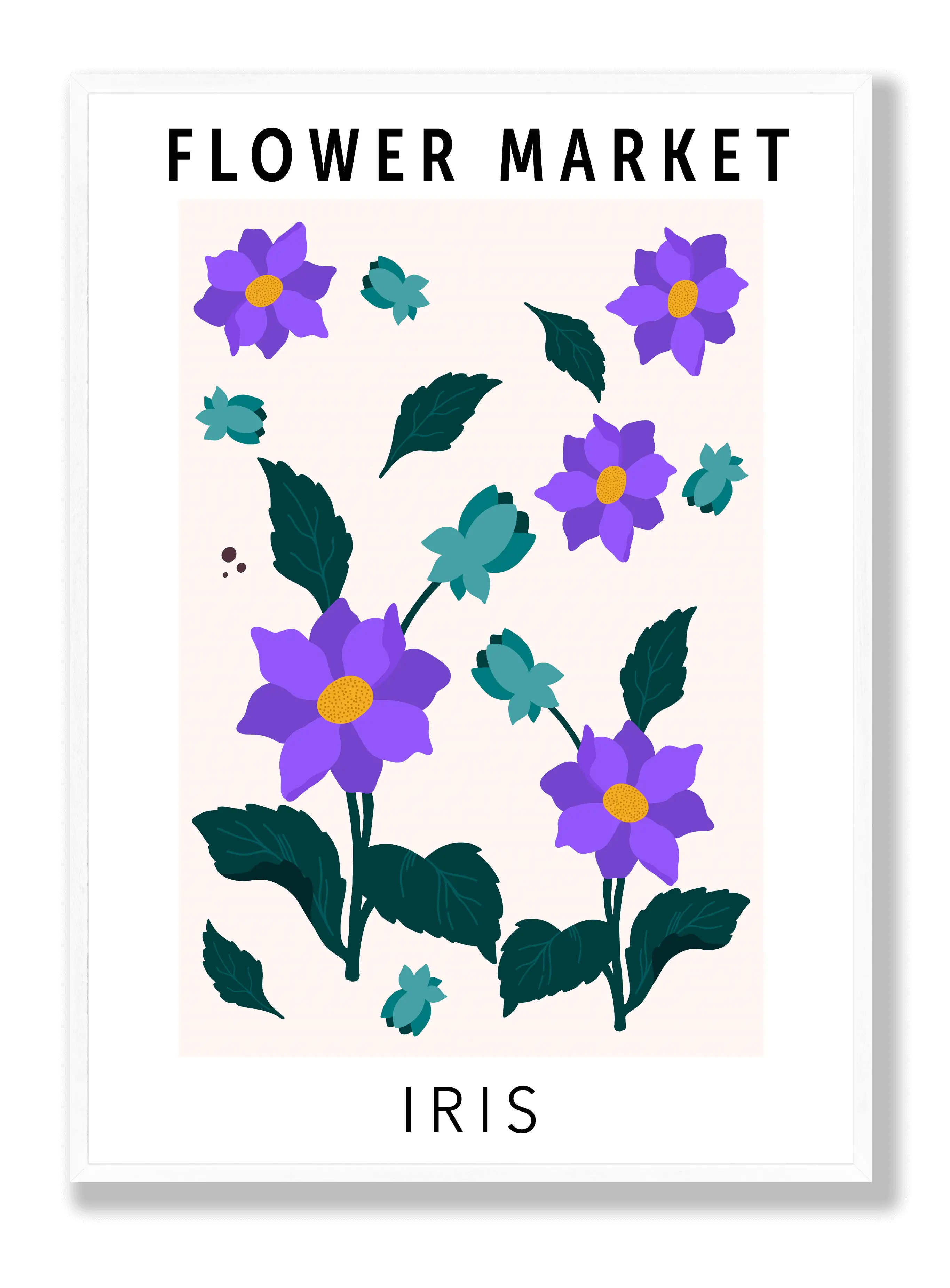 Blumenmarkt-Iris Poster