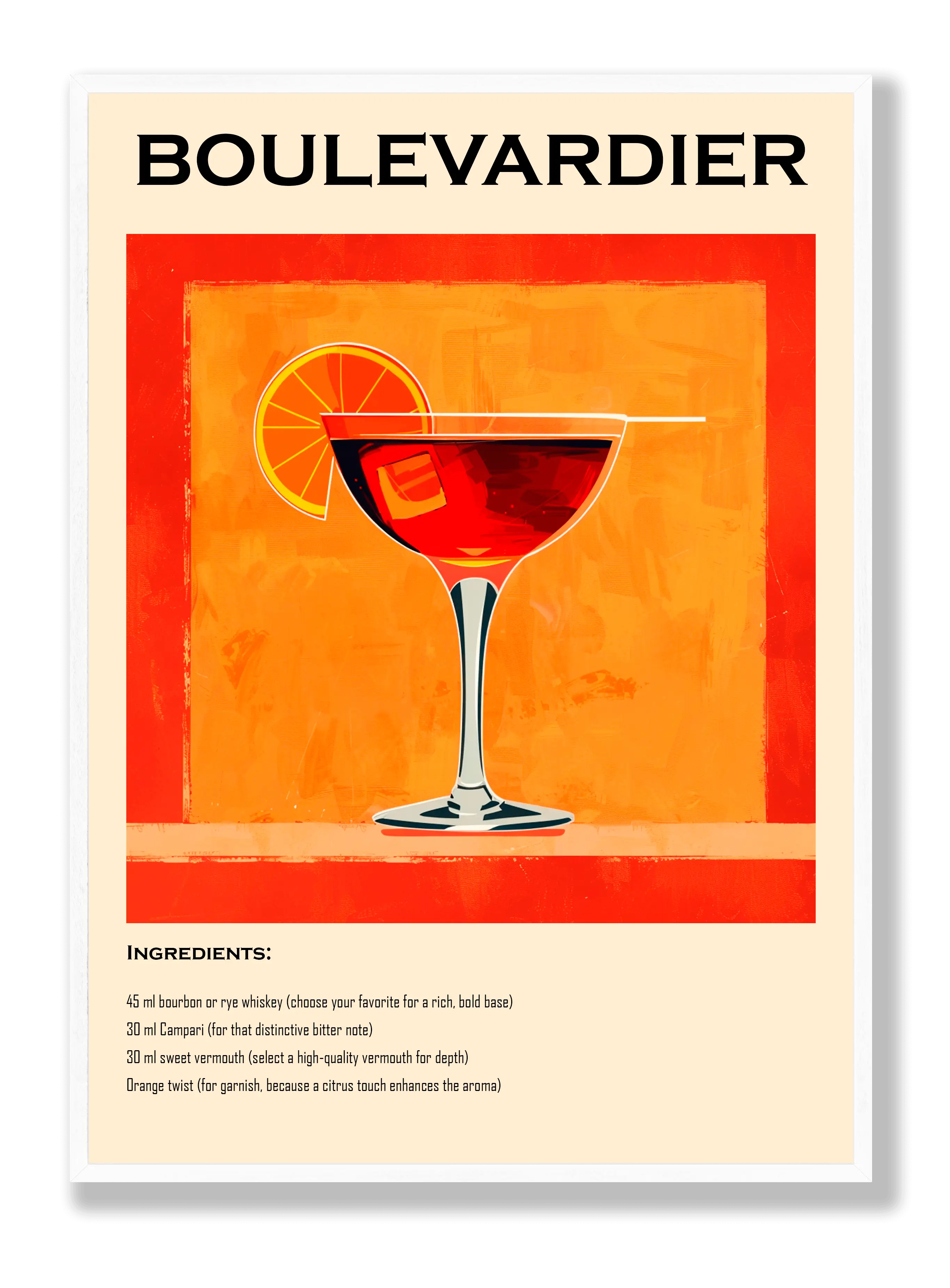 Boulevardier Plakat