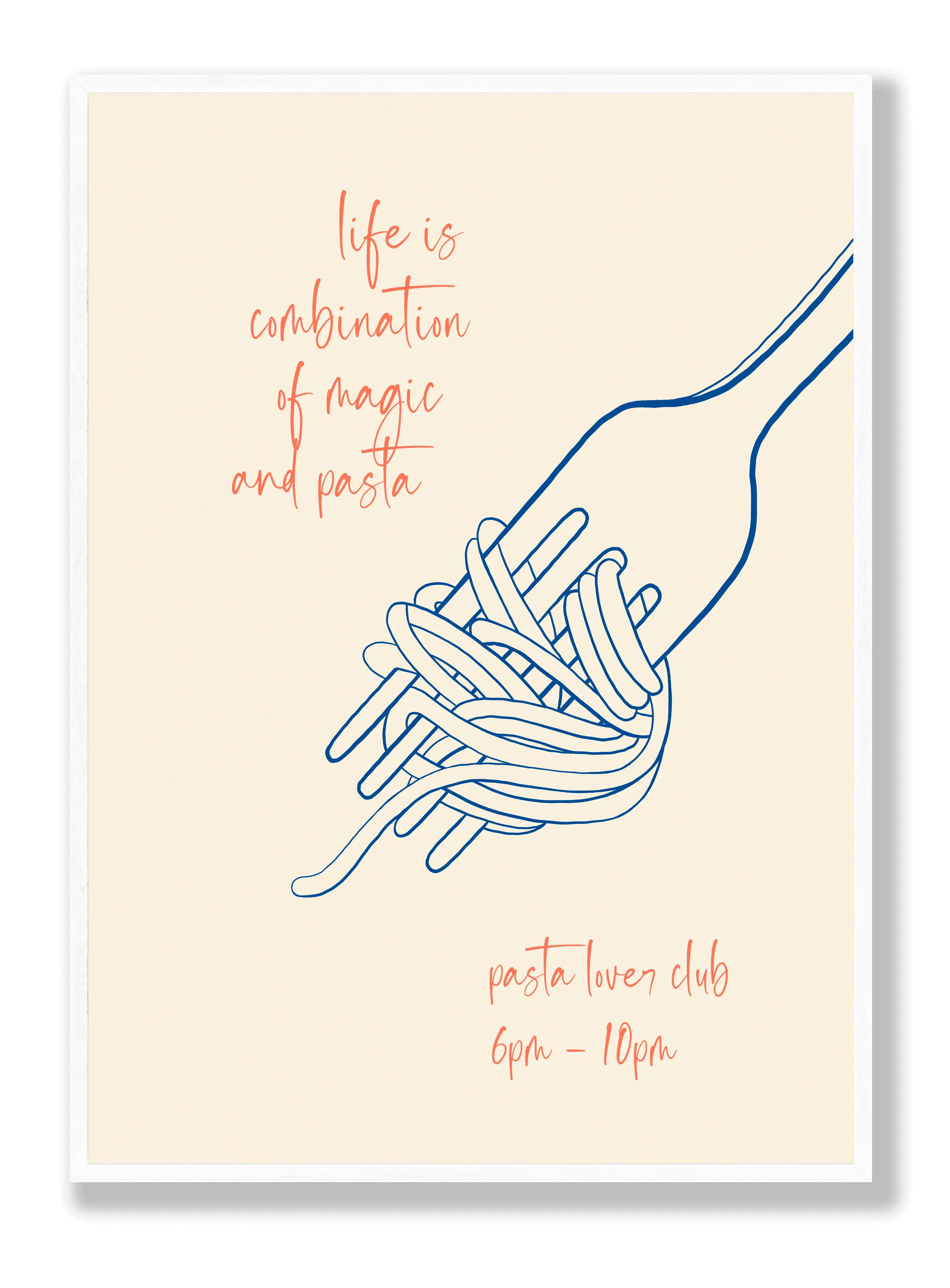 Magic And Pasta Plakat