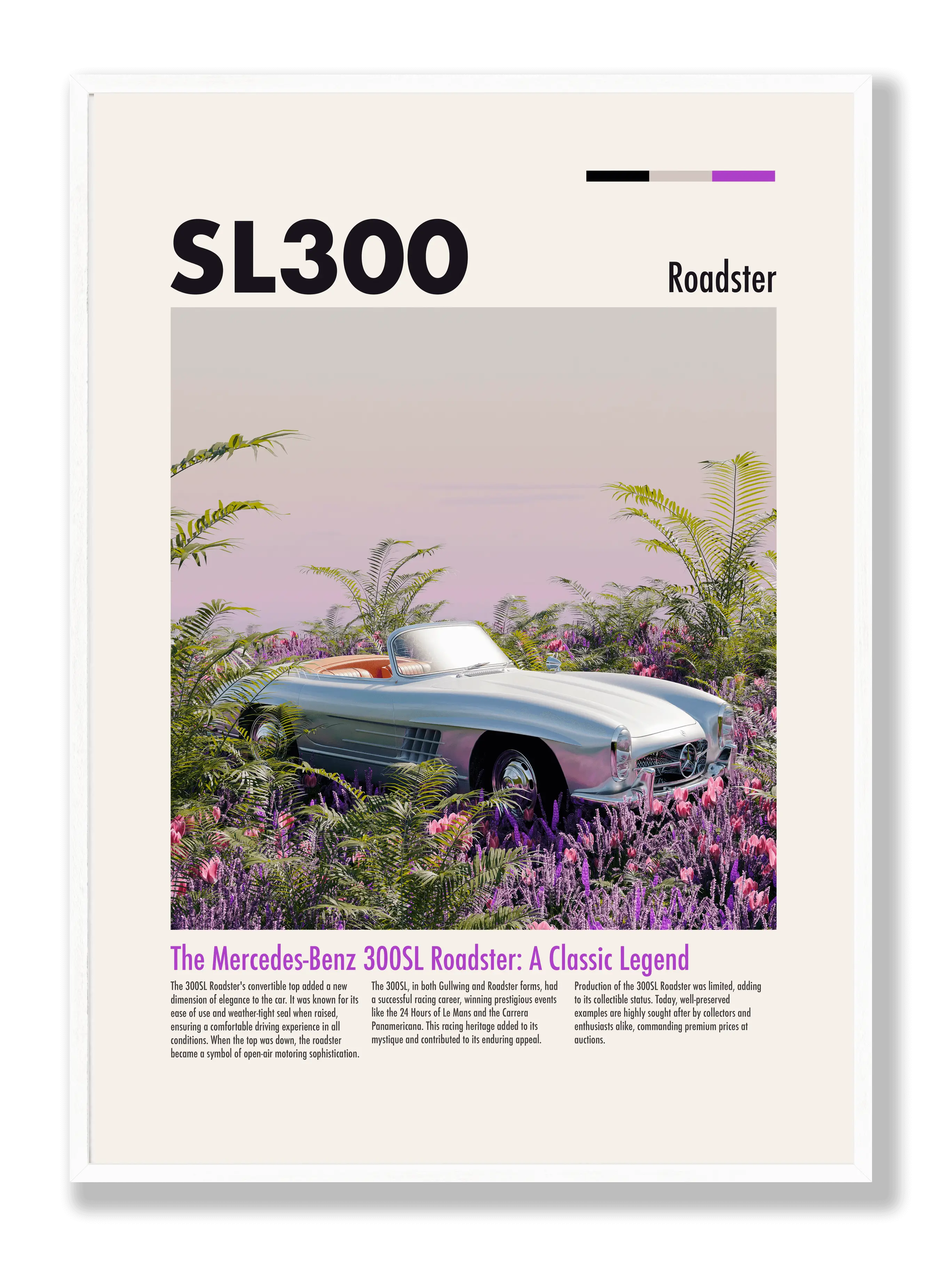 Mercedes-Benz SL300 Roadster Plakat